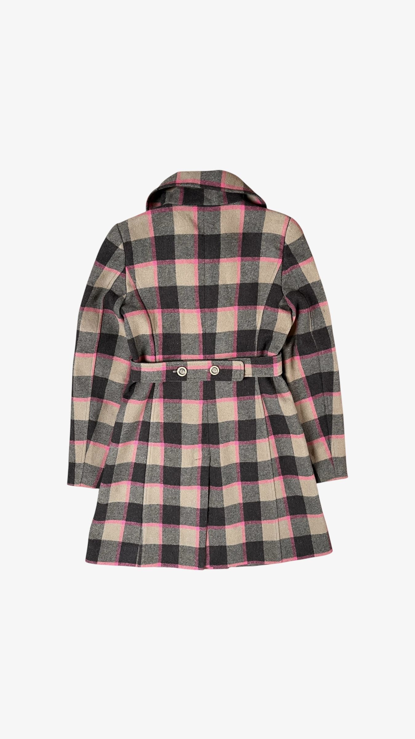 Roberto Cavalli Vintage 90s Women's Roberto Cavalli Tartan Wool Coat Size S / US 4 / IT 40 - 3 Thumbnail