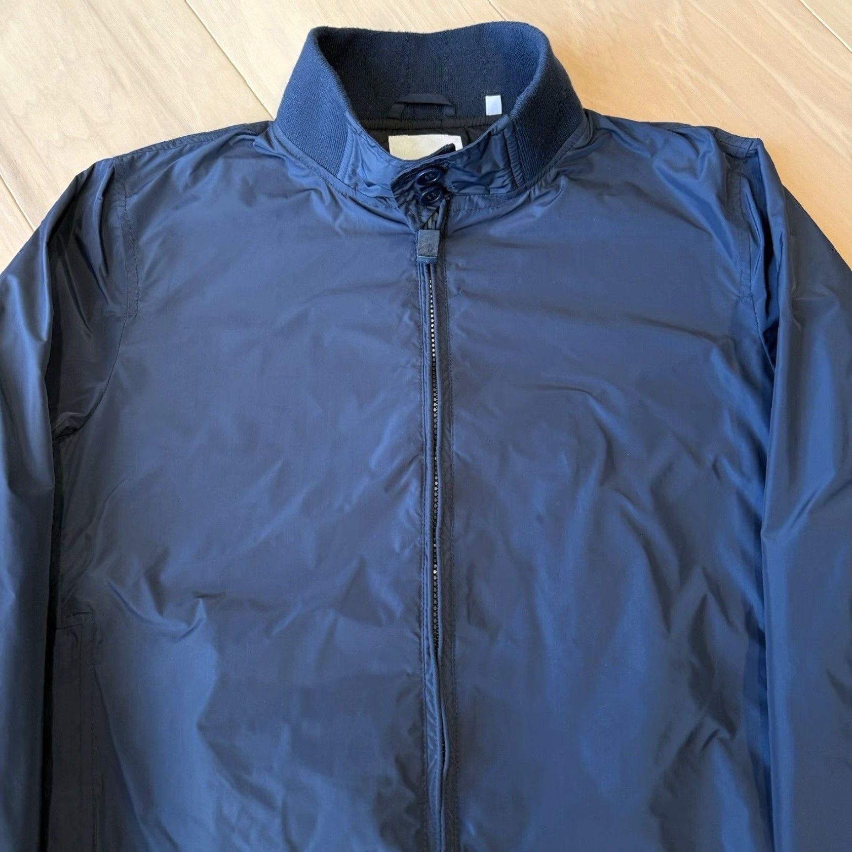 Aspesi Aspesi Swing Jacket S Blue Lightweight Microfiber Nylon Lining Zipper Button Collared Short Jacket Coat Men Vintage No Size US S / EU 44-46 / 1 - 3 Thumbnail