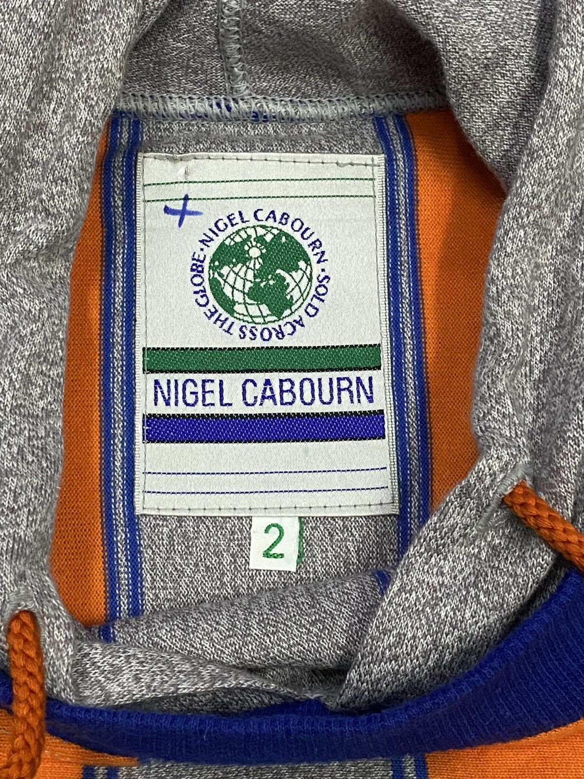 Nigel Cabourn Vintage Nigel Cabourn Stripe Hoodie Long Sleeve Shirt Size US M / EU 48-50 / 2 - 13 Thumbnail