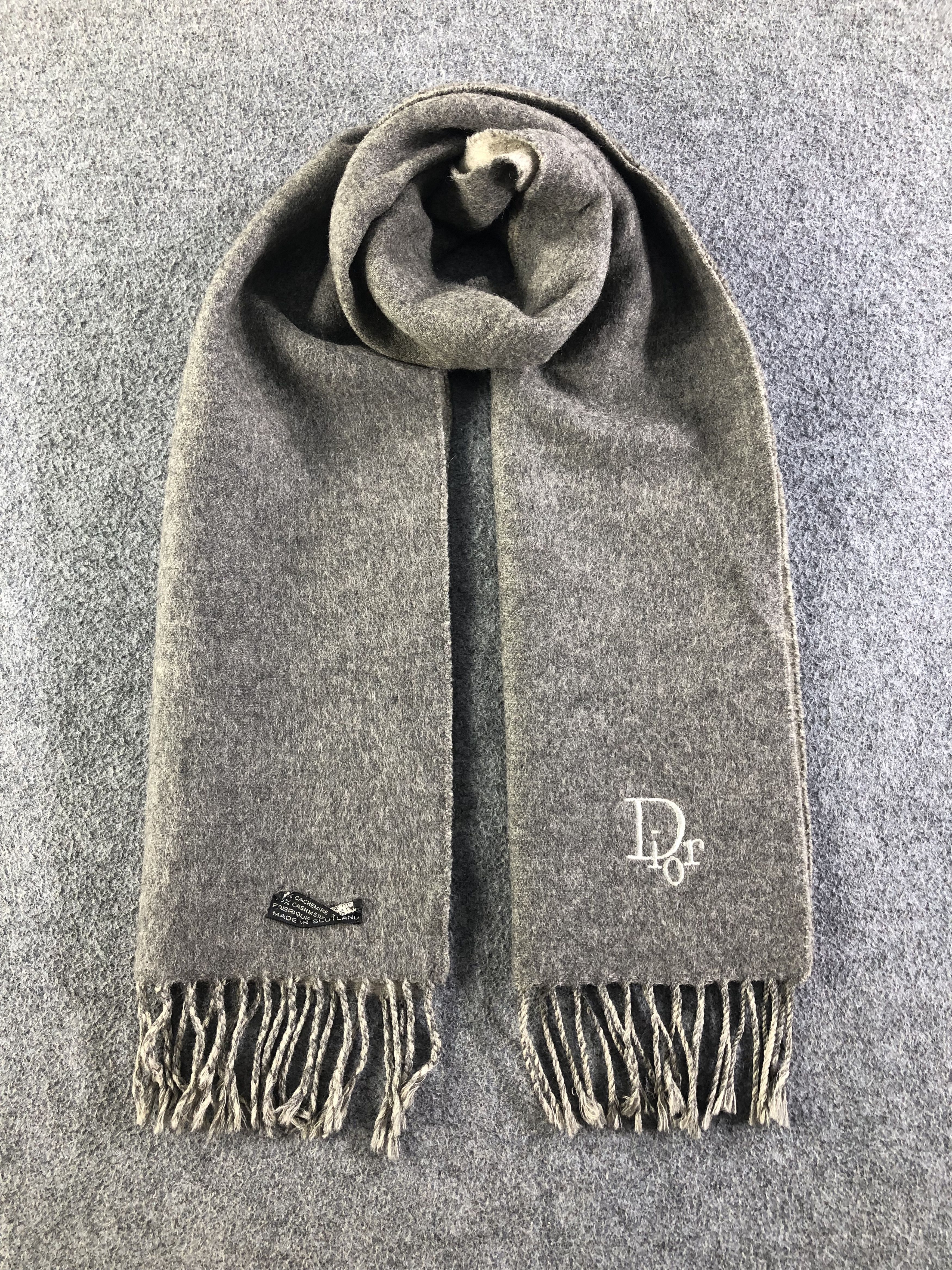 Vintage Christian Dior Wool Scarf / Muffler / Neckwear SS1403 Size ONE SIZE - 1 Thumbnail