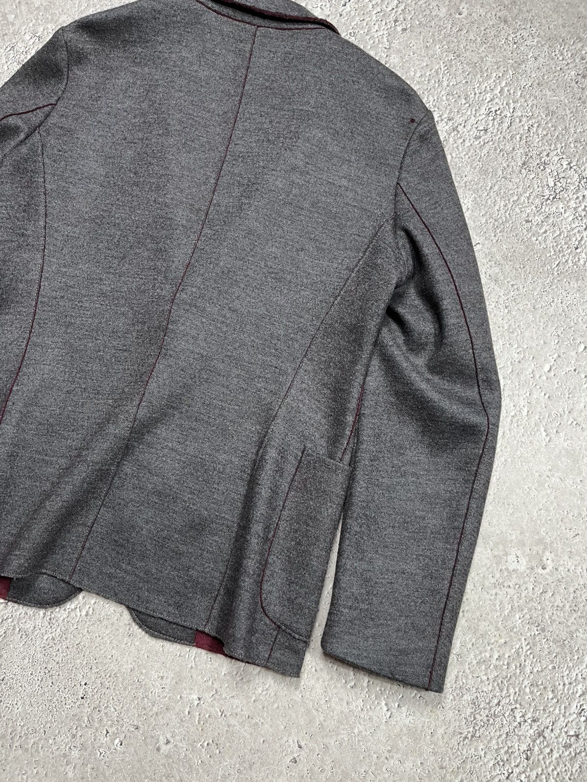 Armani Collezioni Armani Collezioni Men’s Wool Blend Grey Blazer Jacket Size US M / EU 48-50 / 2 - 14 Thumbnail