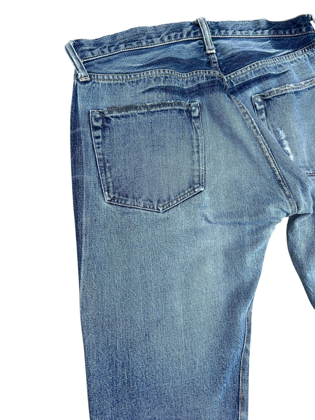 Sugar Cane Trashed Vintage Sugar Cane Distress Denim Selvedge Jeans Size US 33 - 16 Thumbnail