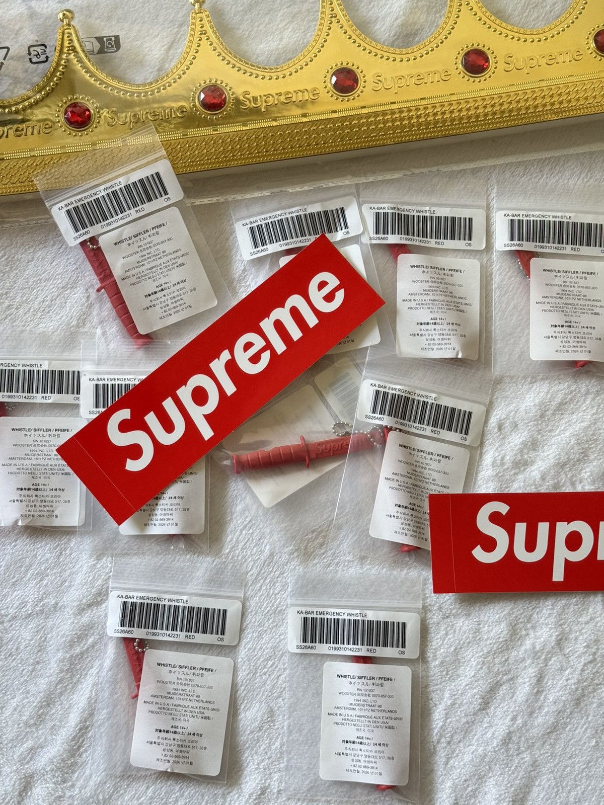 Supreme Supreme emergency whistle keychain Size ONE SIZE - 3 Thumbnail