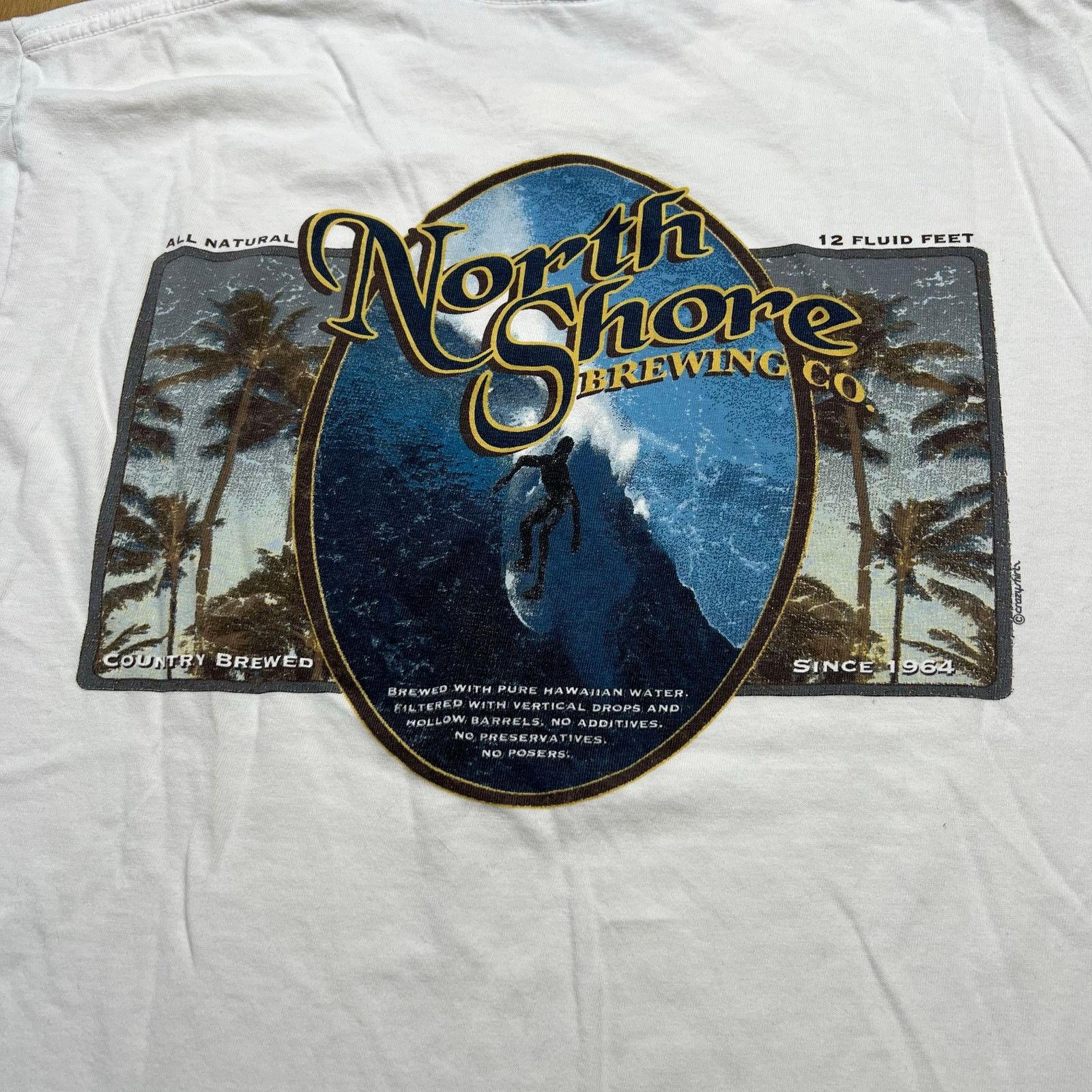 Vintage Y2K Crazy Shirt Men Sz M North Shore Brewing Co. Surf Size US M / EU 48-50 / 2 - 5 Thumbnail