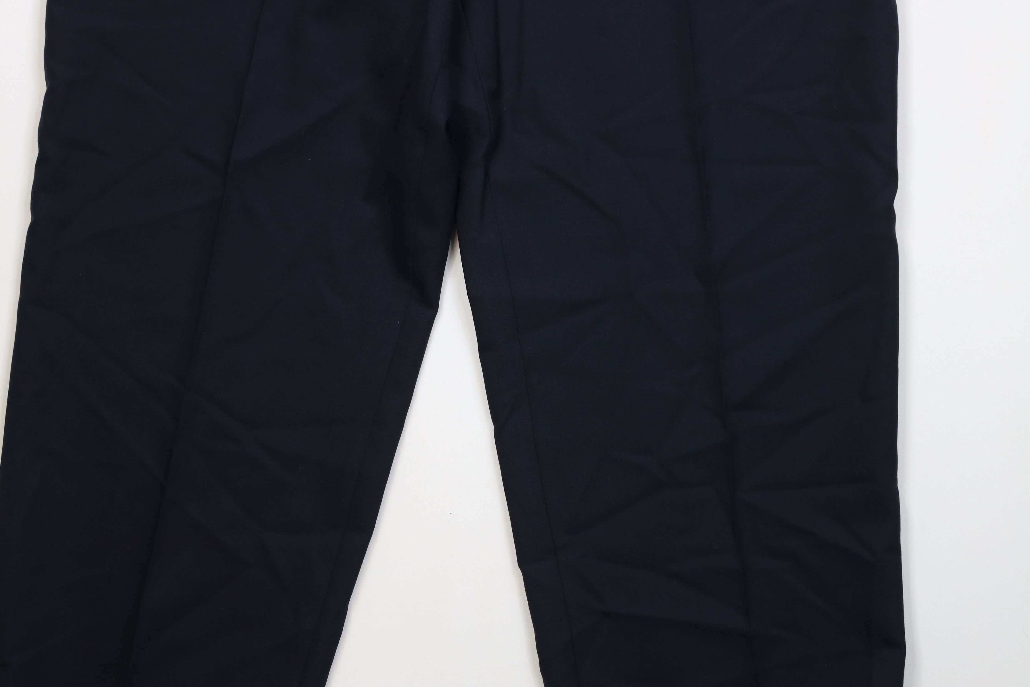 Vintage Vintage 90s Streetwear Wool Knit Wide Leg Chino Pants Blue Size US 38 / EU 54 - 4 Thumbnail