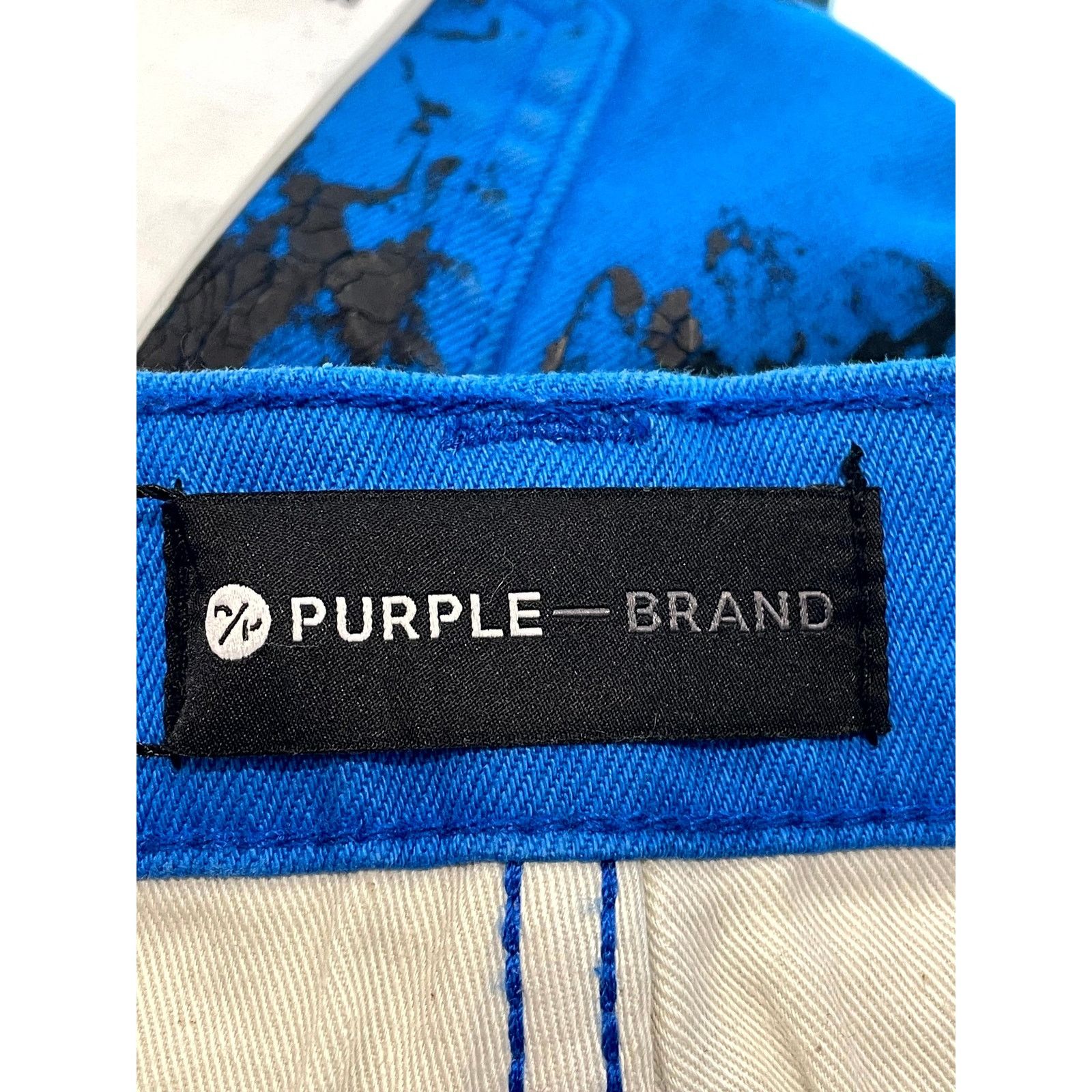 Purple Brand Purple Brand Paint Crackle Blue & Pink Jeans Size US 38 / EU 54 - 4 Thumbnail