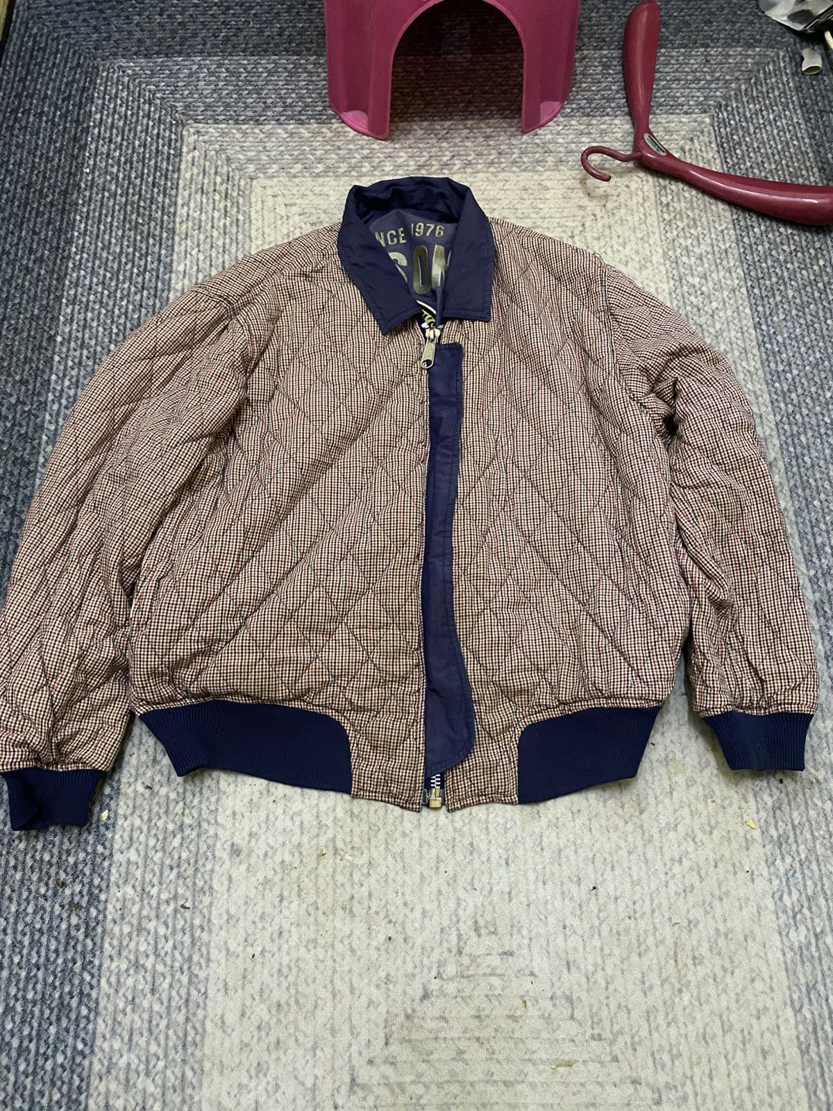 Vintage VINTAGE PERSONS REVERSIBLE BOMBER STYLE JACKET Size US M / EU 48-50 / 2 - 10 Thumbnail