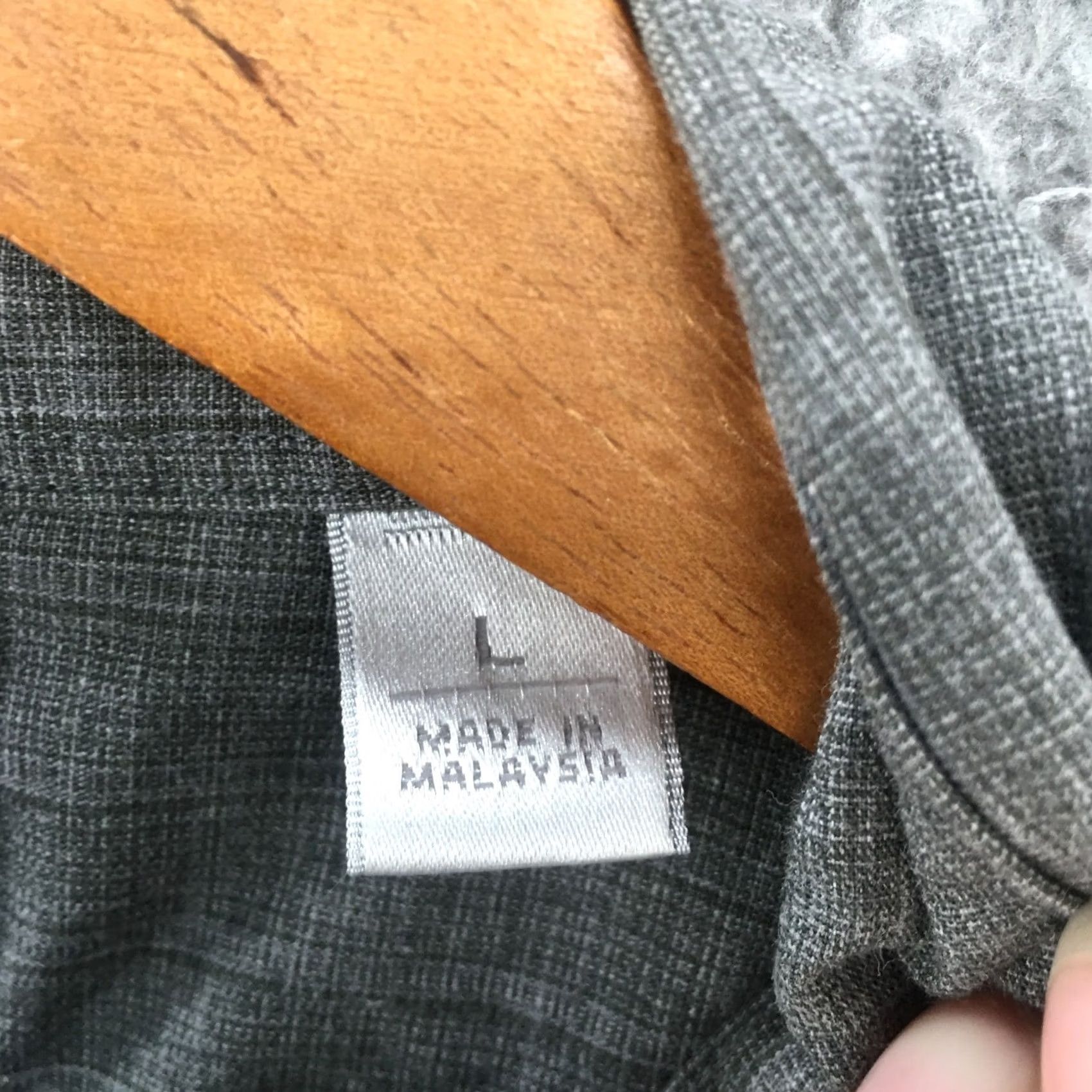 Vintage Halogen Button-Up Shirt Top Mens Large Gray Dolman Long Sleeve Collared Casual Size US M / EU 48-50 / 2 - 6 Thumbnail