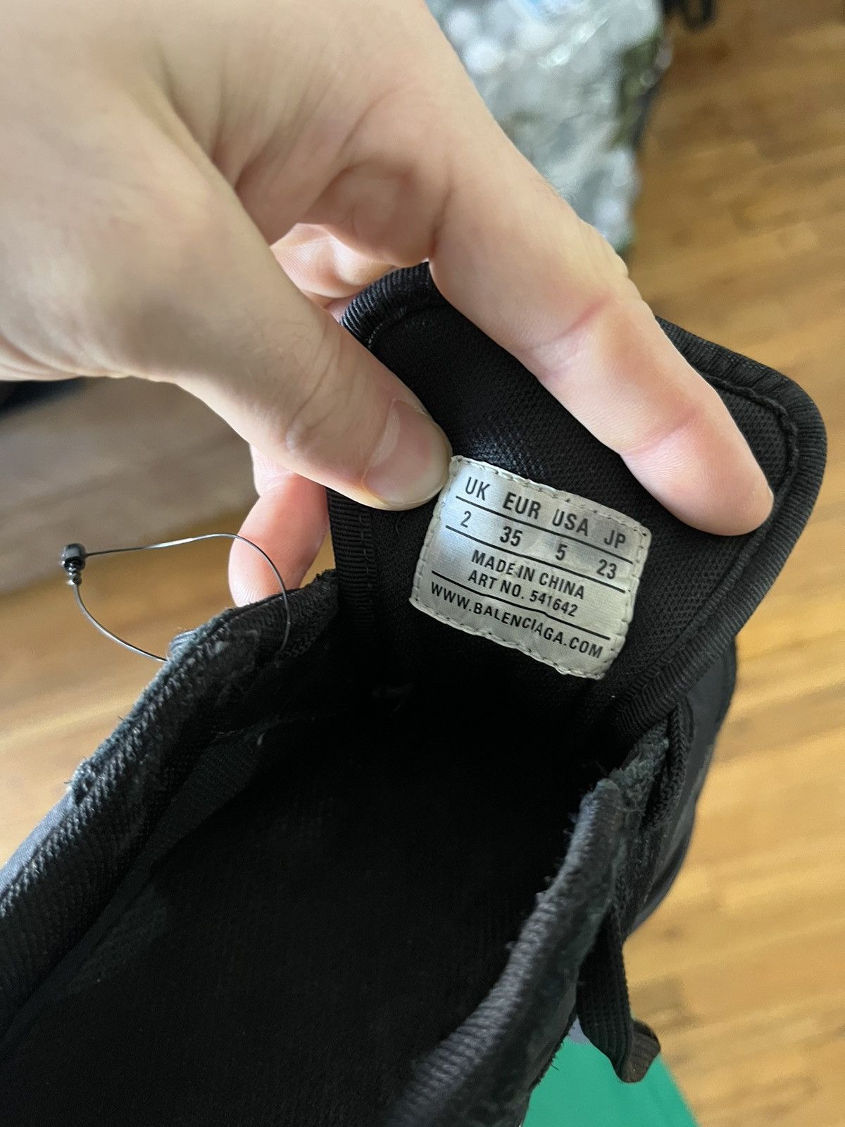 Balenciaga BALENCIAGA Triple S Black Suede Nylon Speed Flat Trainers Size US 5 / IT 35 - 7 Thumbnail