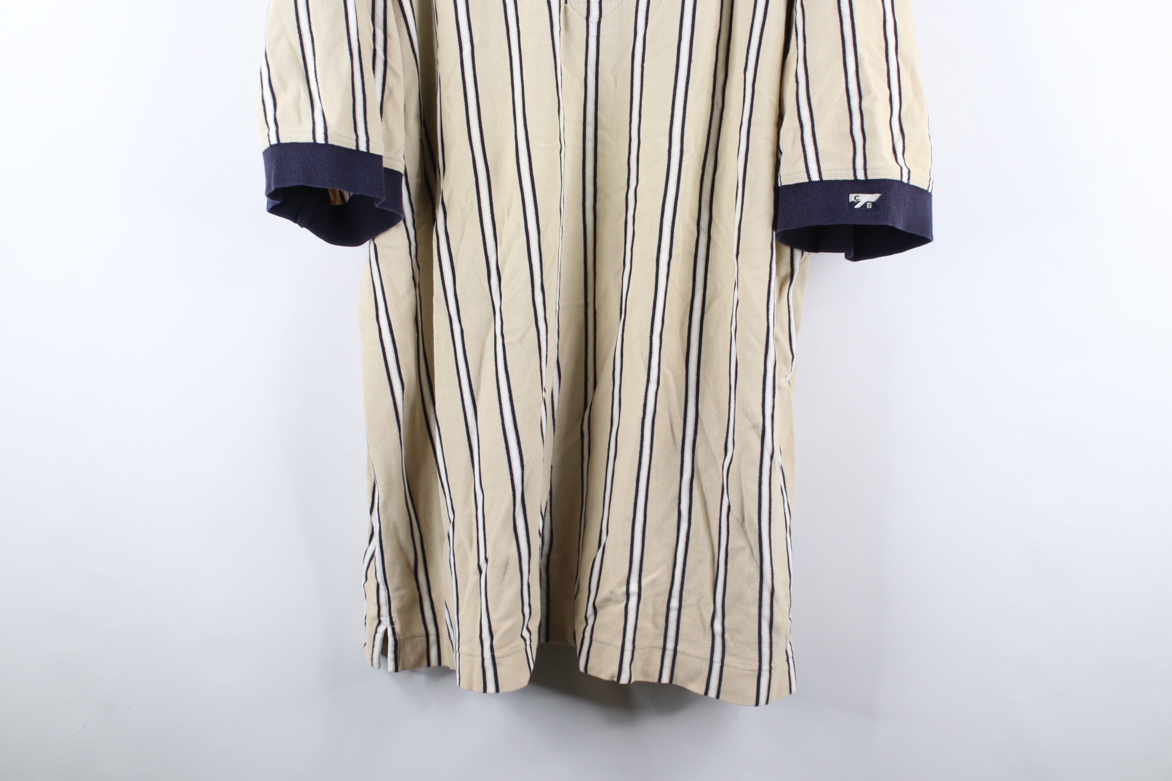 Vintage Vintage 90s Streetwear Collared Golf Polo Shirt Beige Size US XXL / EU 58 / 5 - 3 Thumbnail