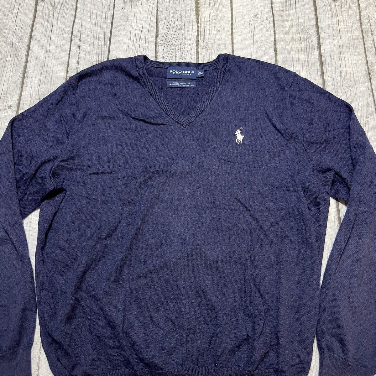Polo Ralph Lauren × Vintage Vintage Polo Golf Pima cotton sweater Size US M / EU 48-50 / 2 - 3 Thumbnail
