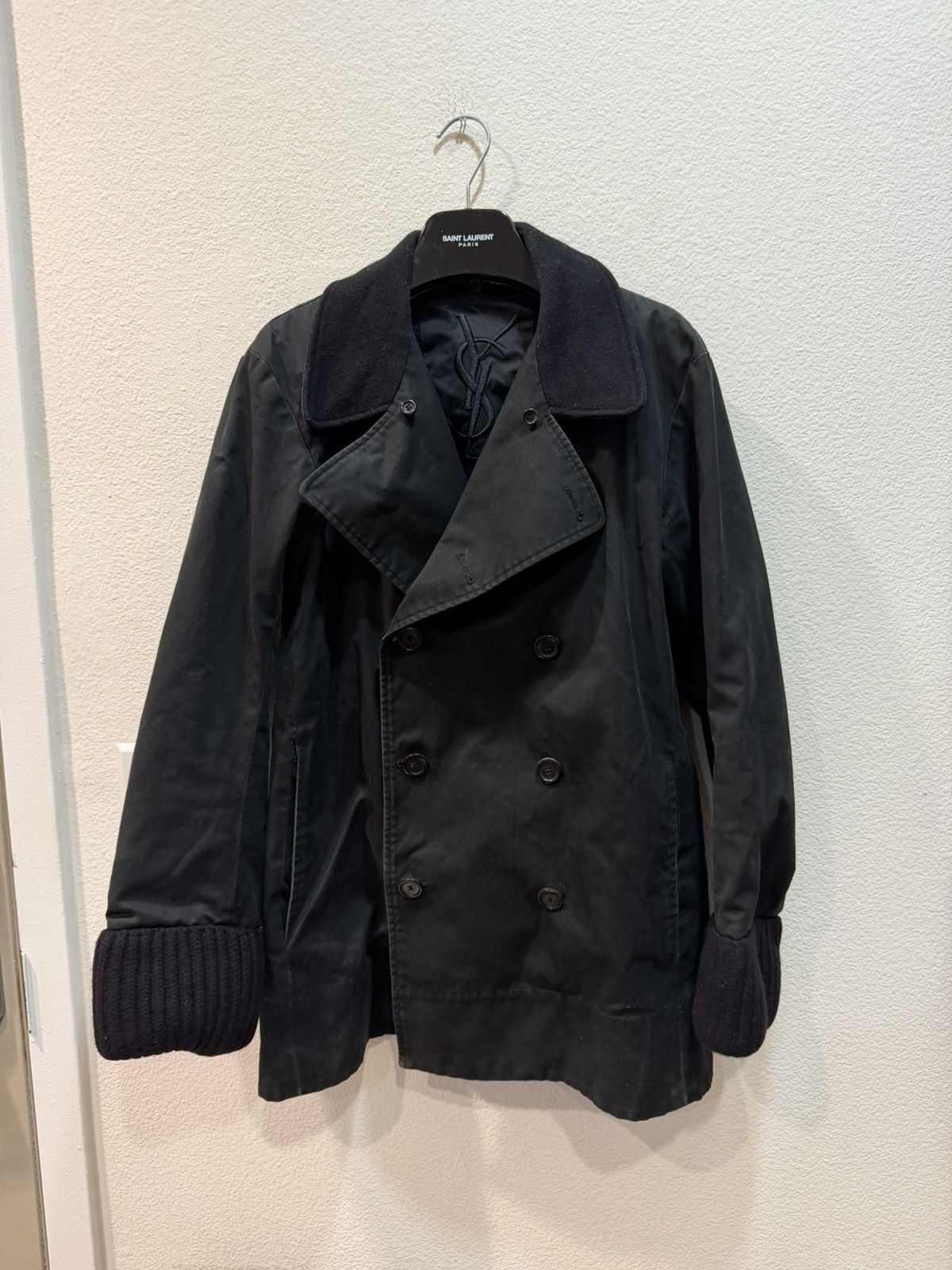 Yves Saint Laurent 2007 Wool Lined Peacoat 50 Size US M / EU 48-50 / 2 - 1 Thumbnail