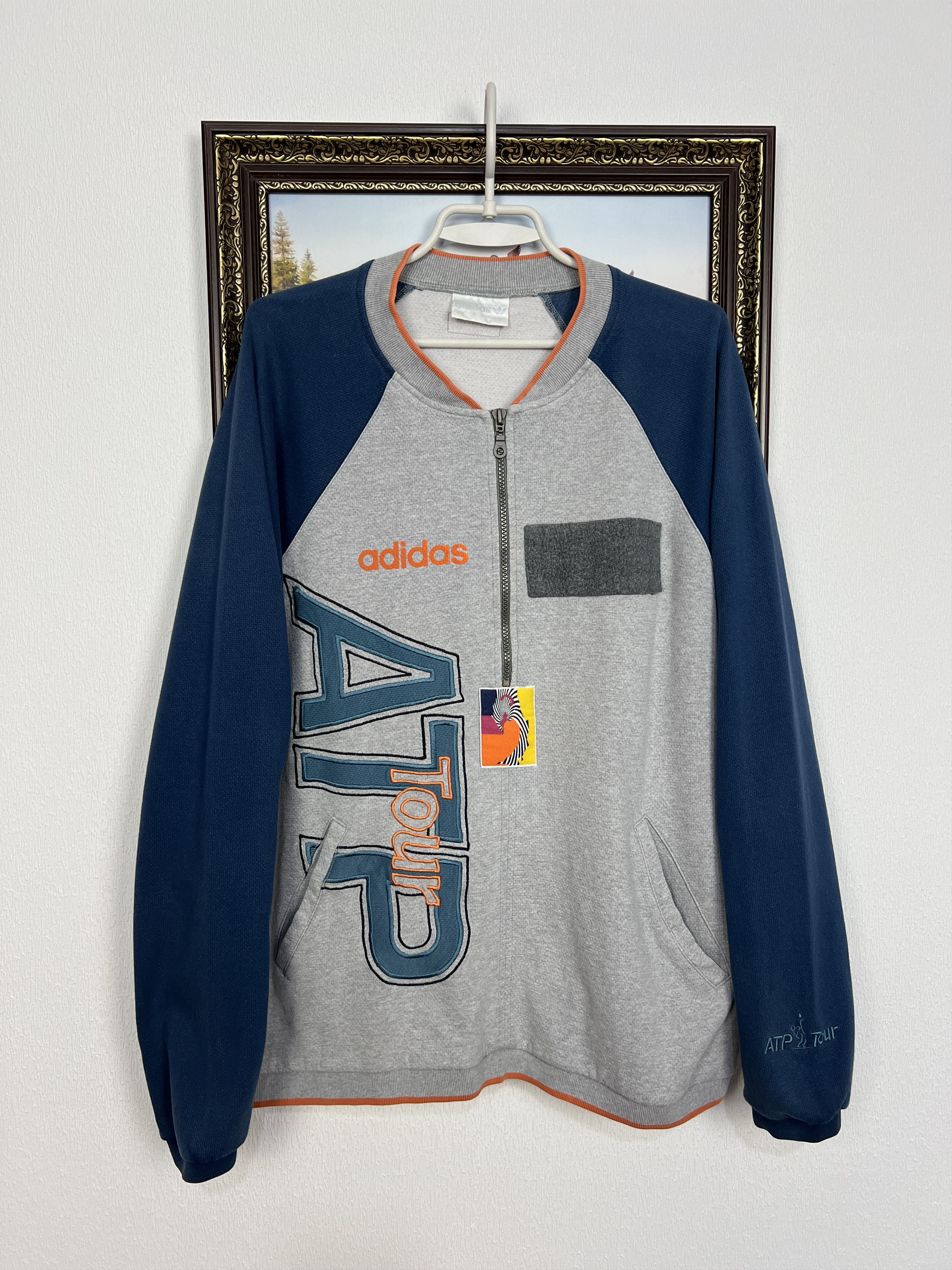 Adidas Vintage ATP Tour Tennis Track Top Jacket Sweatshirt Rare Size US M / EU 48-50 / 2 - 1 Thumbnail