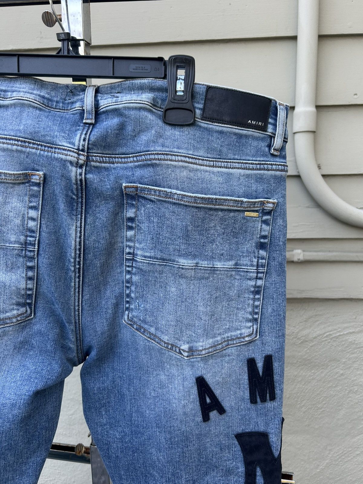 Amiri Amiri logo appliqué jeans Size US 38 / EU 54 - 6 Thumbnail