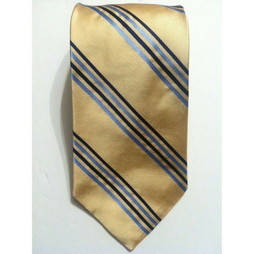 Tommy Hilfiger TOMMY HILFIGER MENS NEW YELLOW 100%SILK TIE WIDTH:3 3/4" Size ONE SIZE - 1 Thumbnail
