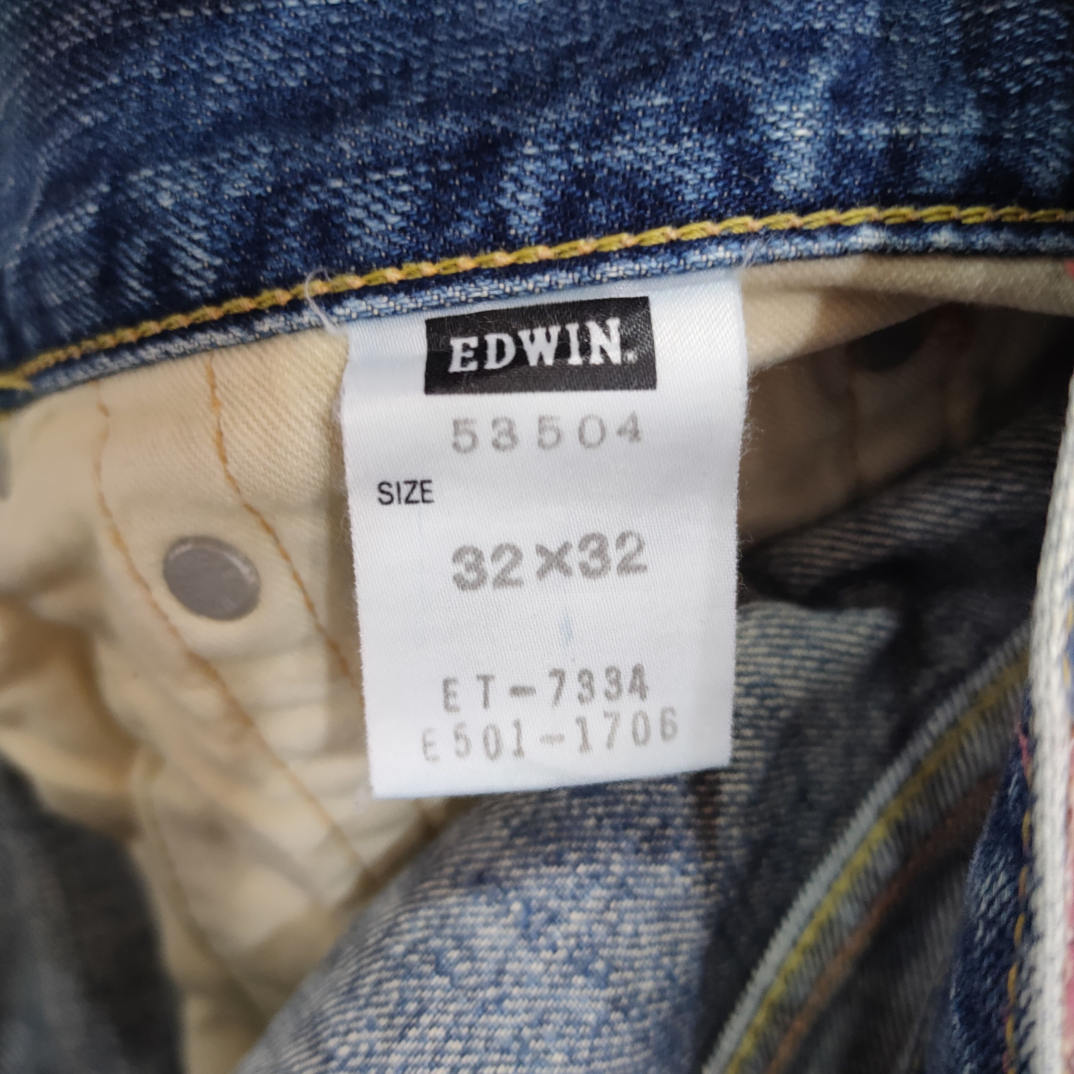 Edwin × Jean × Vintage VINTAGE EDWIN 504 FADED JEANS DENIM PANTS Size US 34 / EU 50 - 16 Thumbnail