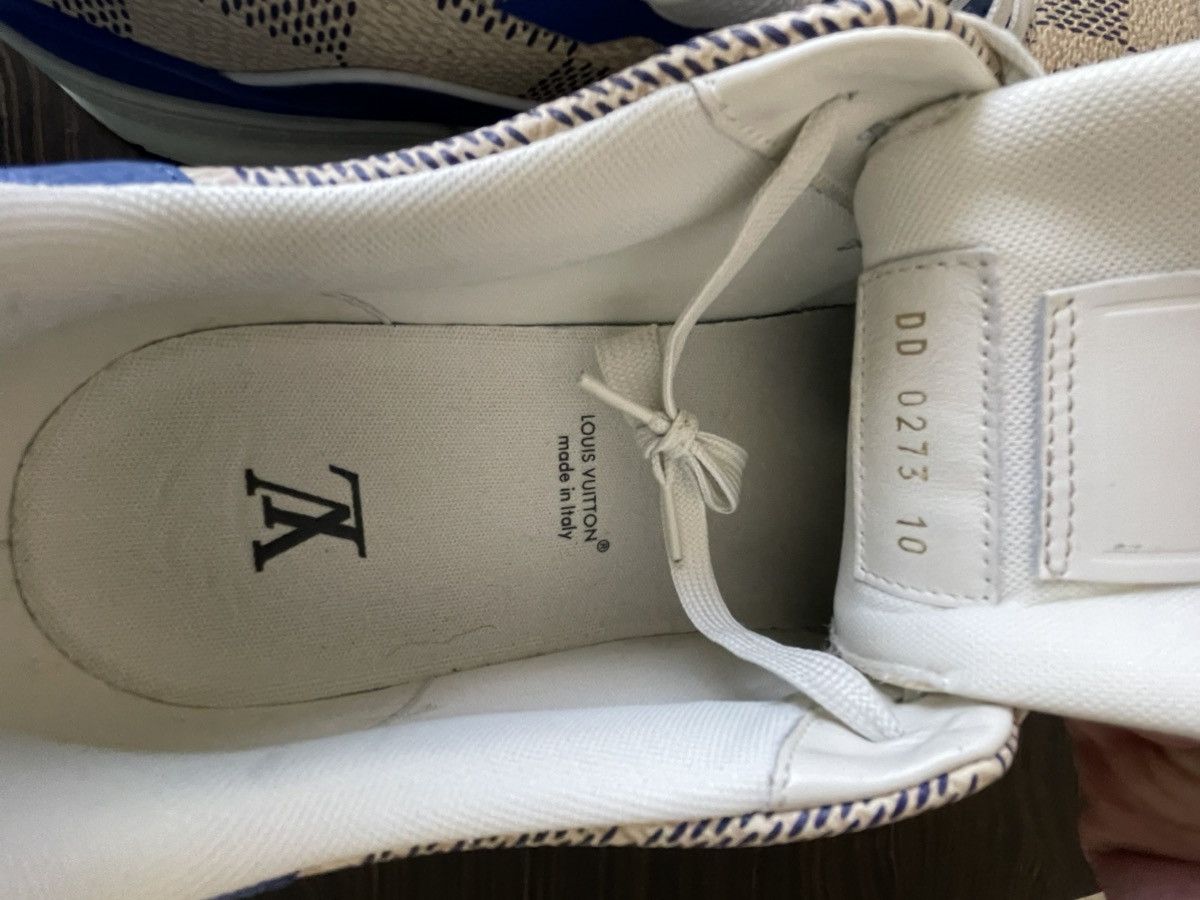Louis Vuitton LV Trainer Sneakers #54 white blue Size US 10 / EU 43 - 7 Thumbnail