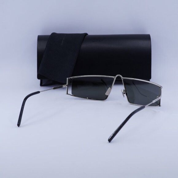 Saint Laurent Paris 🕶️ New Saint Laurent SL606 002 Silver Sunglasses Size ONE SIZE - 11 Thumbnail
