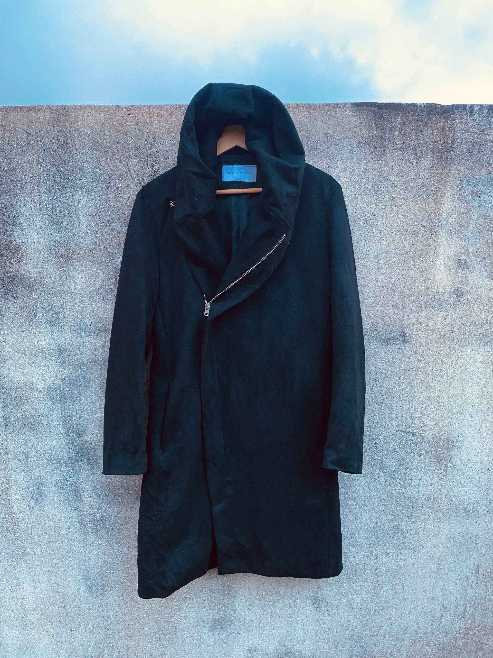 GOSTAR DE FUGA GOSTAR DE FUGA Asymmetrical Hooded Coat Jacket Size US S / EU 44-46 / 1 - 1 Thumbnail