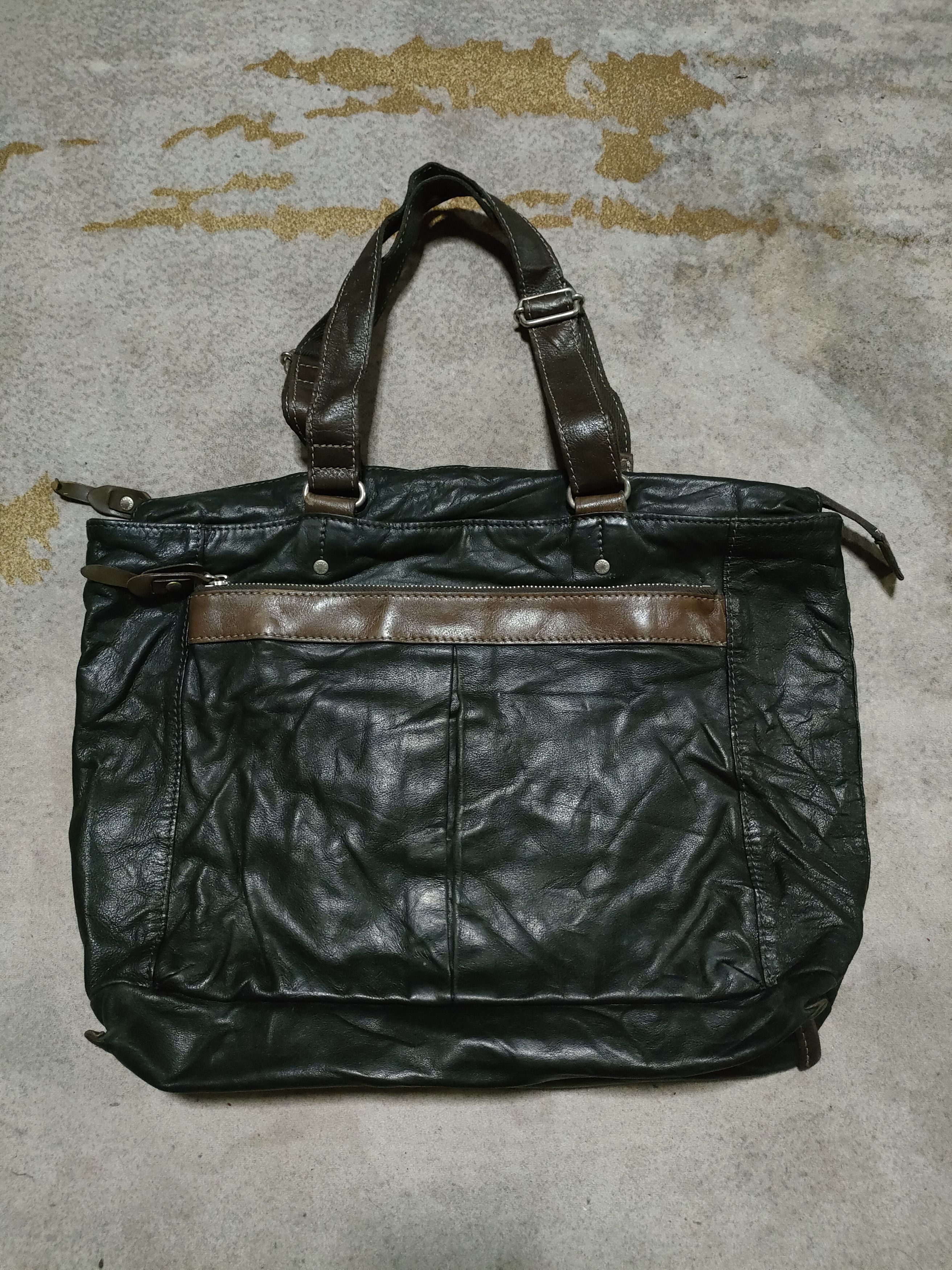 Japanese Brand × Takeo Kikuchi Takeo Kikuchi Leather Handle Bag Size ONE SIZE - 1 Thumbnail
