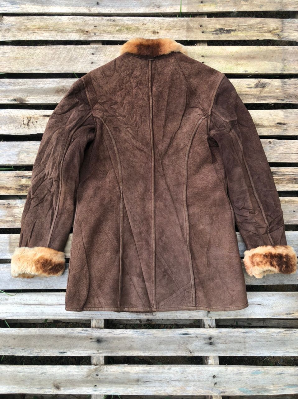 If Six Was Nine Vintage Fur Moleskin Leather Jacket Unbrand Size US S / EU 44-46 / 1 - 3 Thumbnail