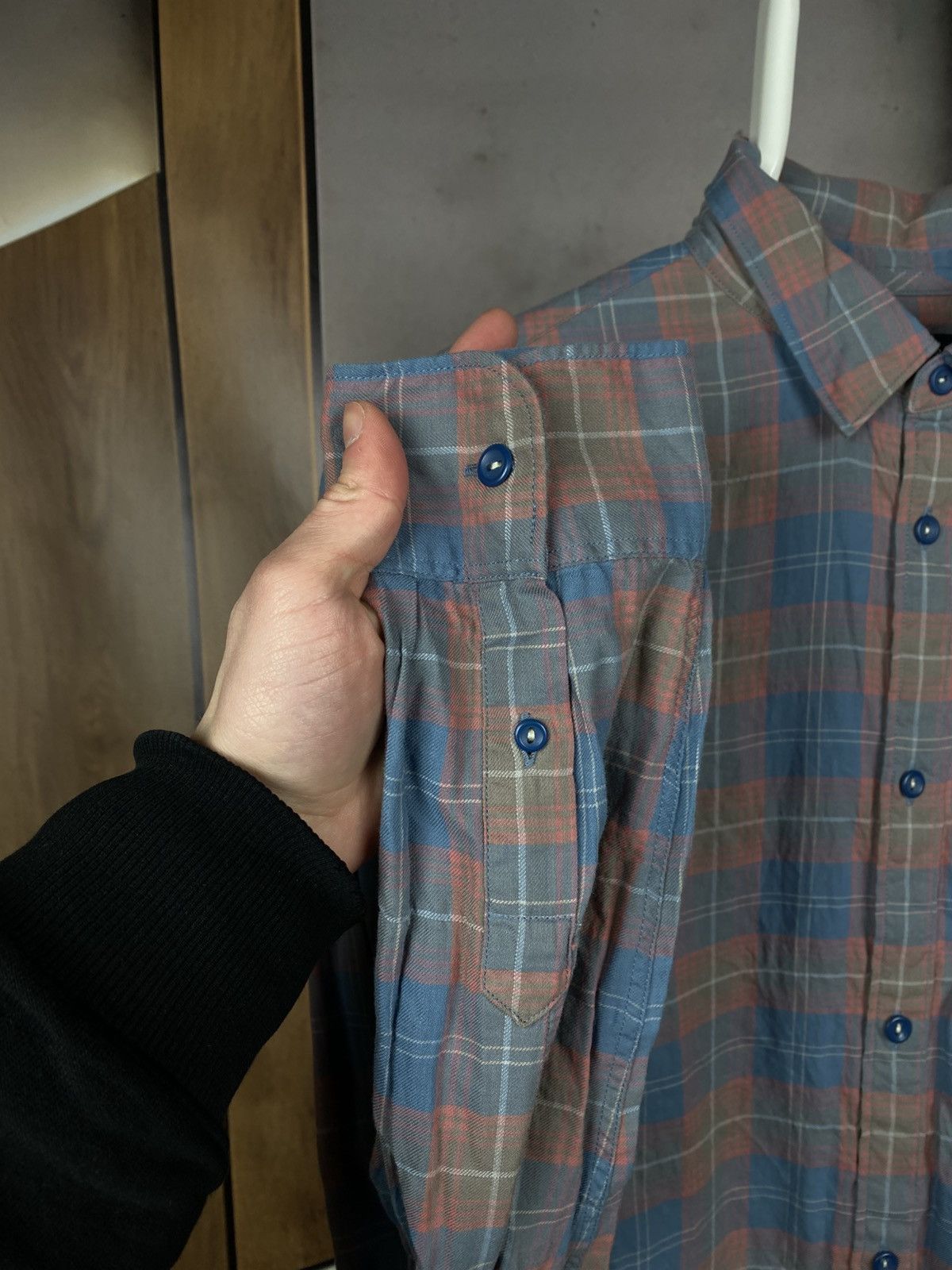 Allsaints 💋Vintage Shirt Button Up Allsaints Flannel Checkered Tee💋 Size US L / EU 52-54 / 3 - 3 Thumbnail