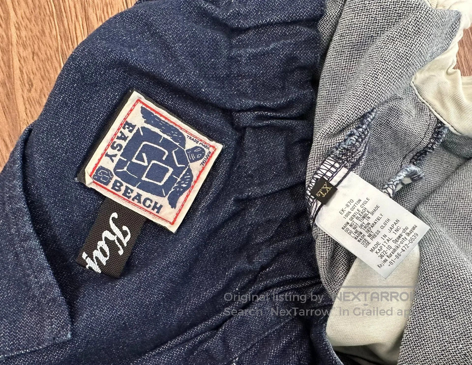 Kapital kapital vintage blue denim casual pants. Size US 34 / EU 50 - 4 Thumbnail
