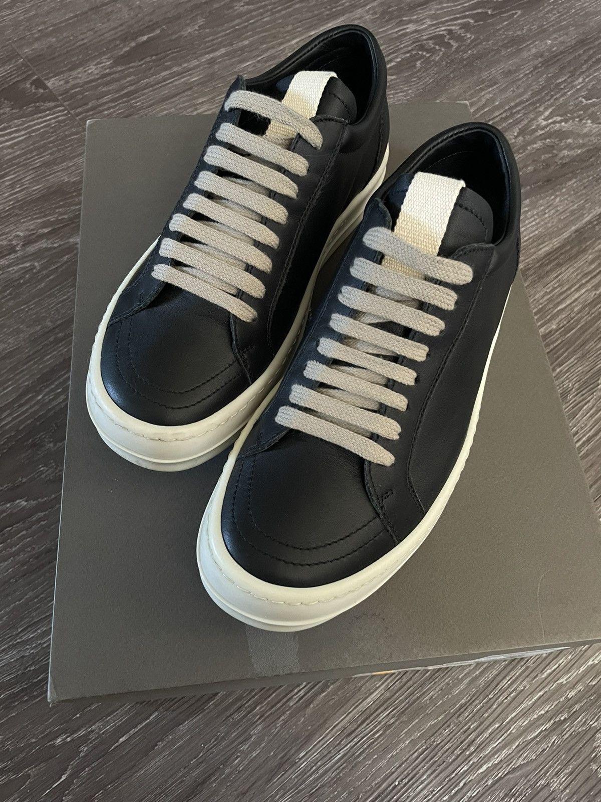 Rick Owens Black Vintage Low-top Rick Owens sneakers Size US 6.5 / IT 36.5 - 2 Thumbnail
