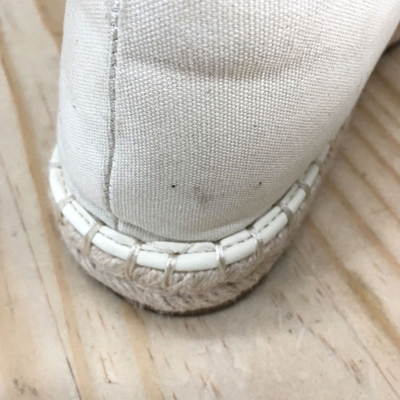Vintage Universal Thread Skipper Espadrille Loafer Flats Beige Fabric Sandals Womens 9 Size US 7 / IT 37 - 6 Thumbnail