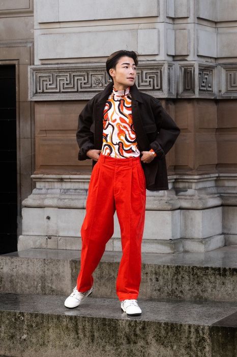 Marni Flared Corduroy Trousers - Orange