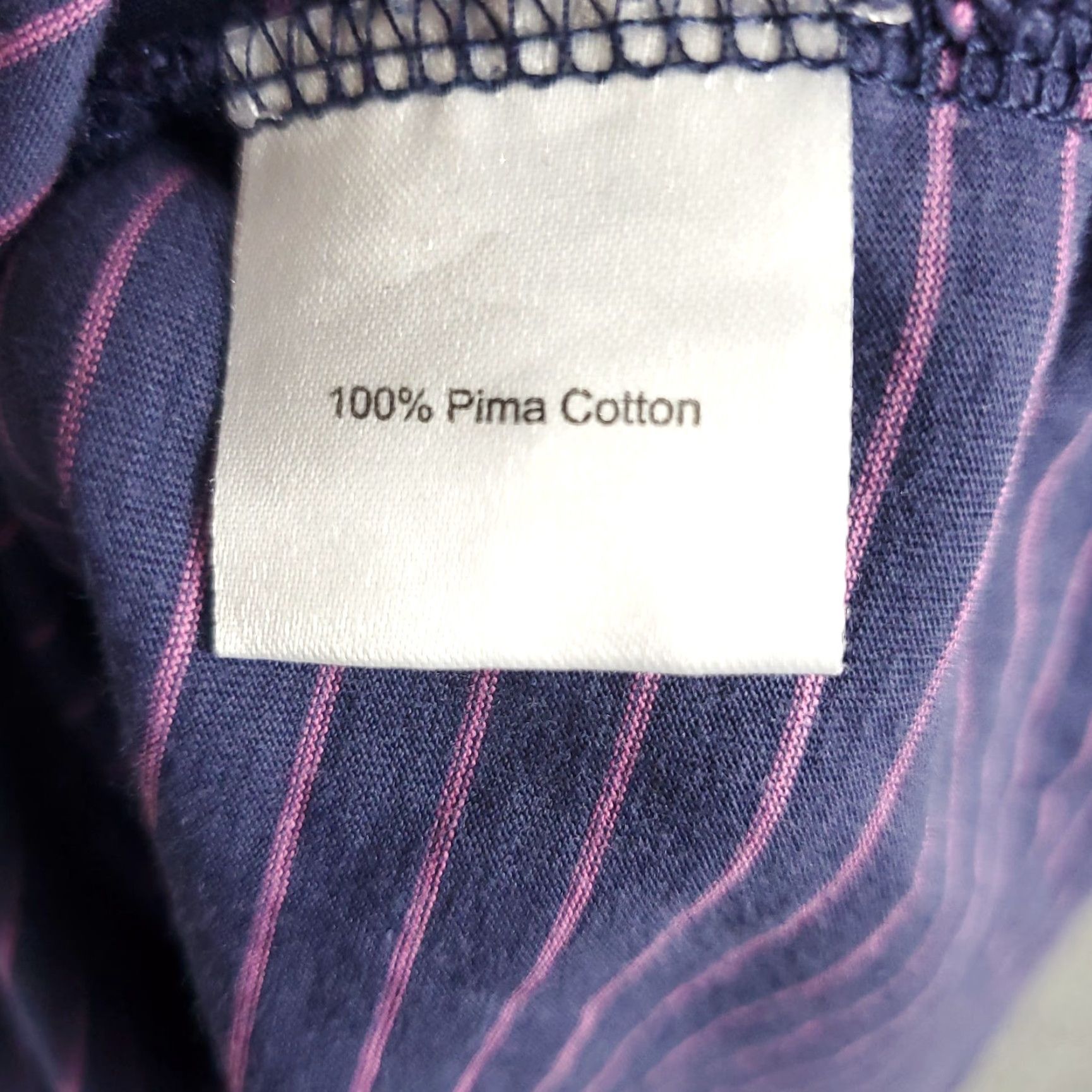 Peter Millar Peter Millar Polo Shirt Mens XL Purple Pink Striped Cotton Golf Short Sleeve Shirt Size US XL / EU 56 / 4 - 7 Thumbnail