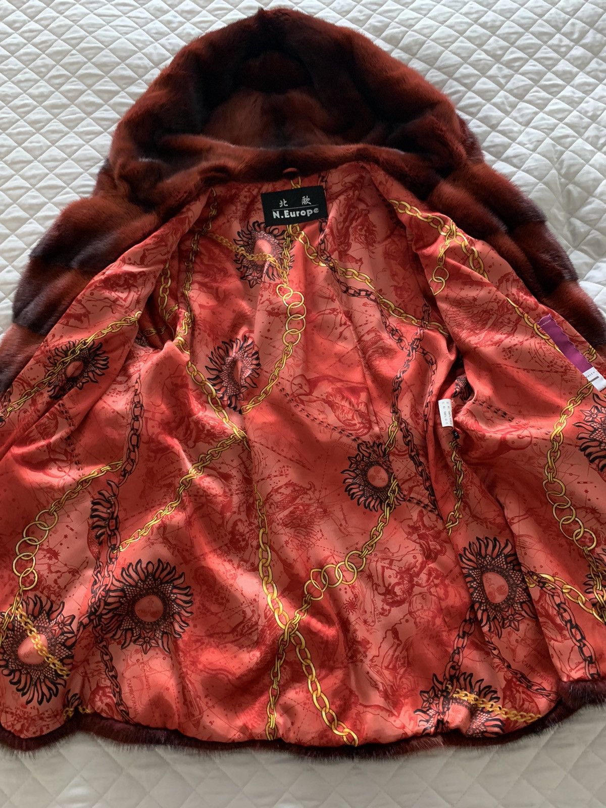 Japanese Brand Kopenhagen burgundy mink. Size M / US 6-8 / IT 42-44 - 4 Thumbnail