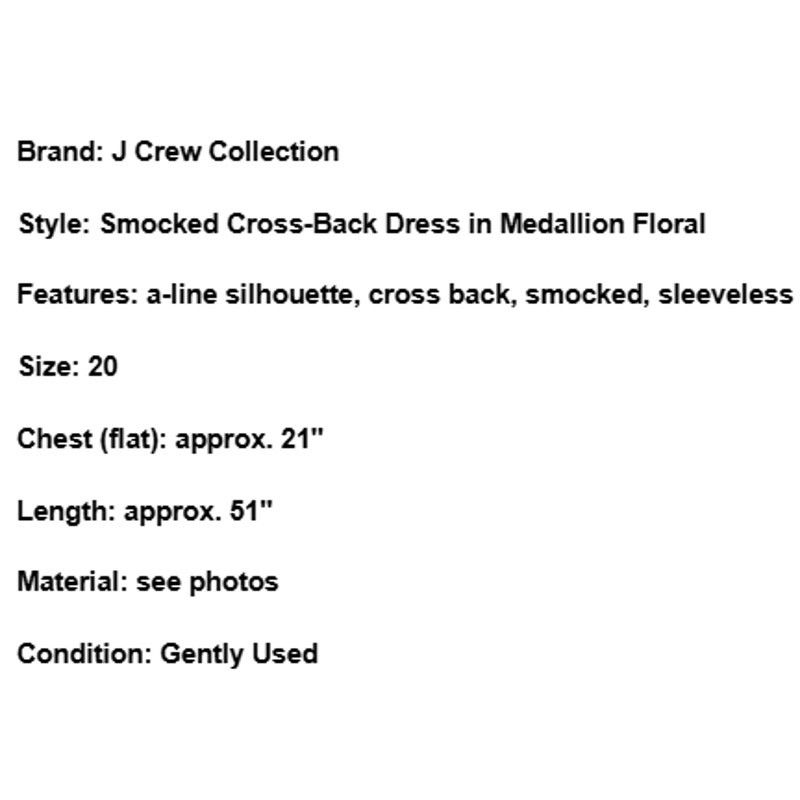 J.Crew J Crew Collection Smocked Maxi Dress Floral Orange 20 Resort Size 3XL / US 20-22 - 8 Thumbnail