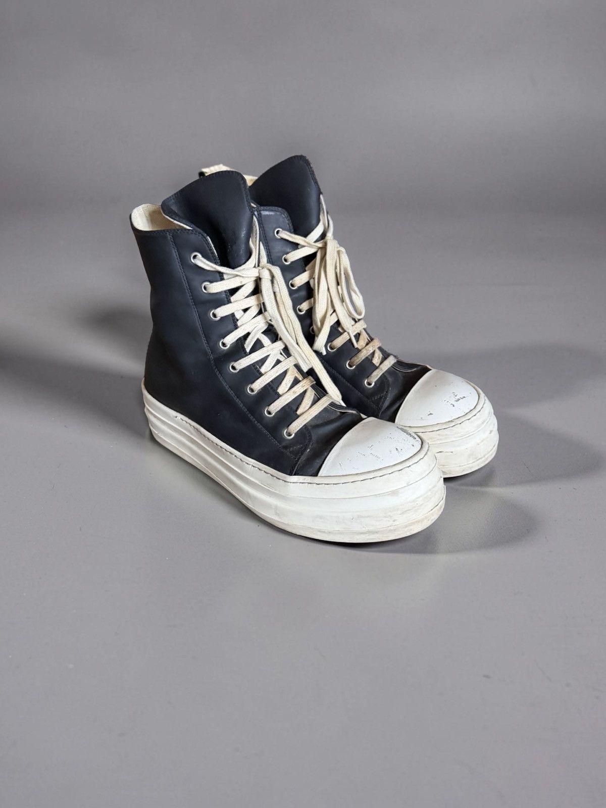 Rick owens leather double bumper Ramones