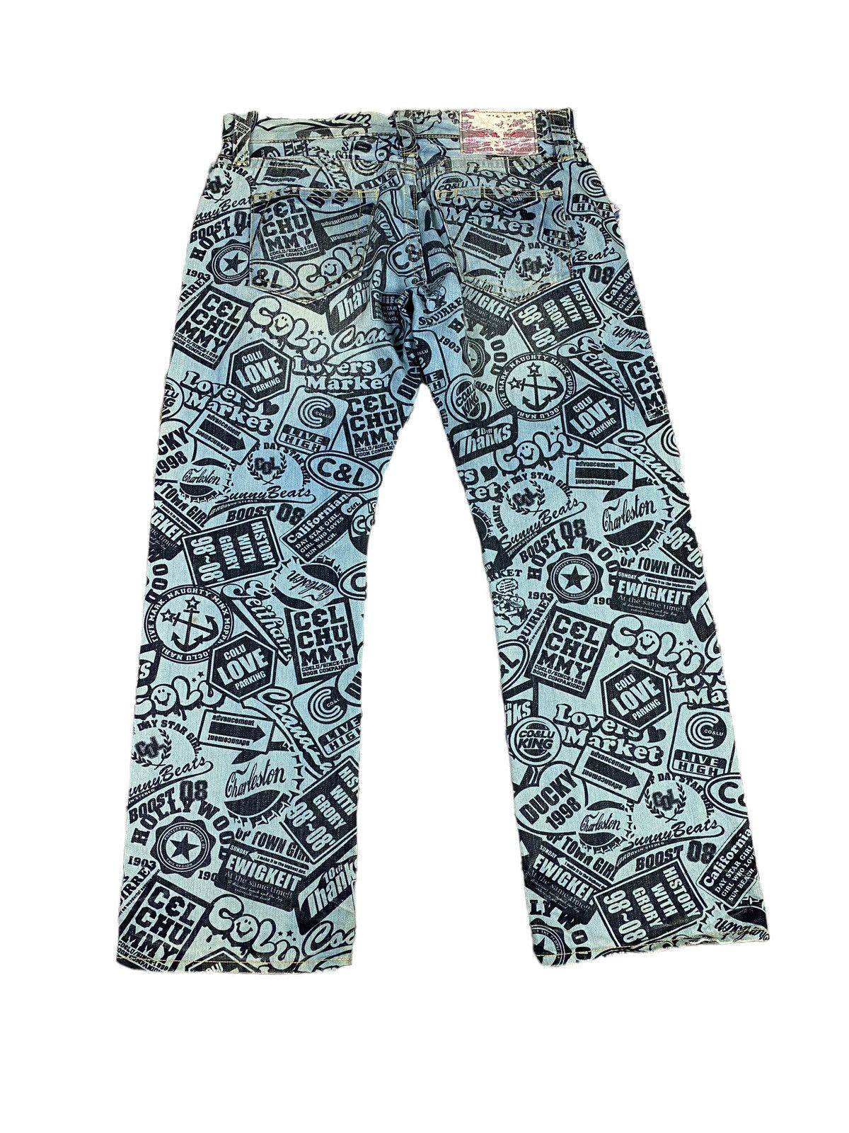 Japanese Brand Japanese brand X co lu co&lu overprint jeans Size US 34 / EU 50 - 3 Thumbnail