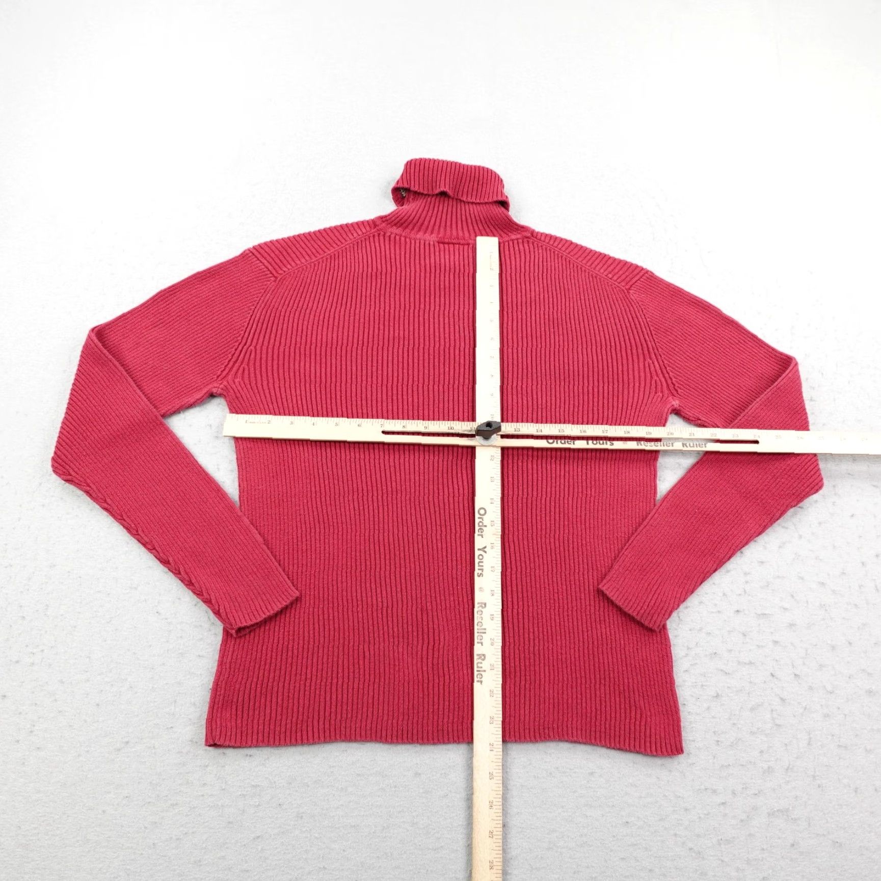 Ralph Lauren VINTAGE Ralph Lauren Sweater Womens Medium Red Polo Jeans Co Ribbed Turtleneck Size M / US 6-8 / IT 42-44 - 4 Thumbnail