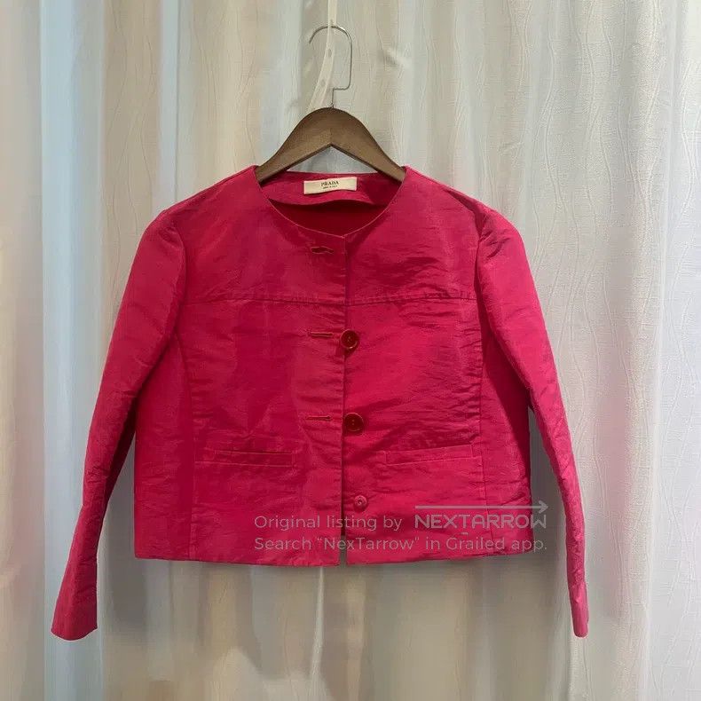 Prada Prada Pink short jacket Size S / US 4 / IT 40 - 1 Thumbnail