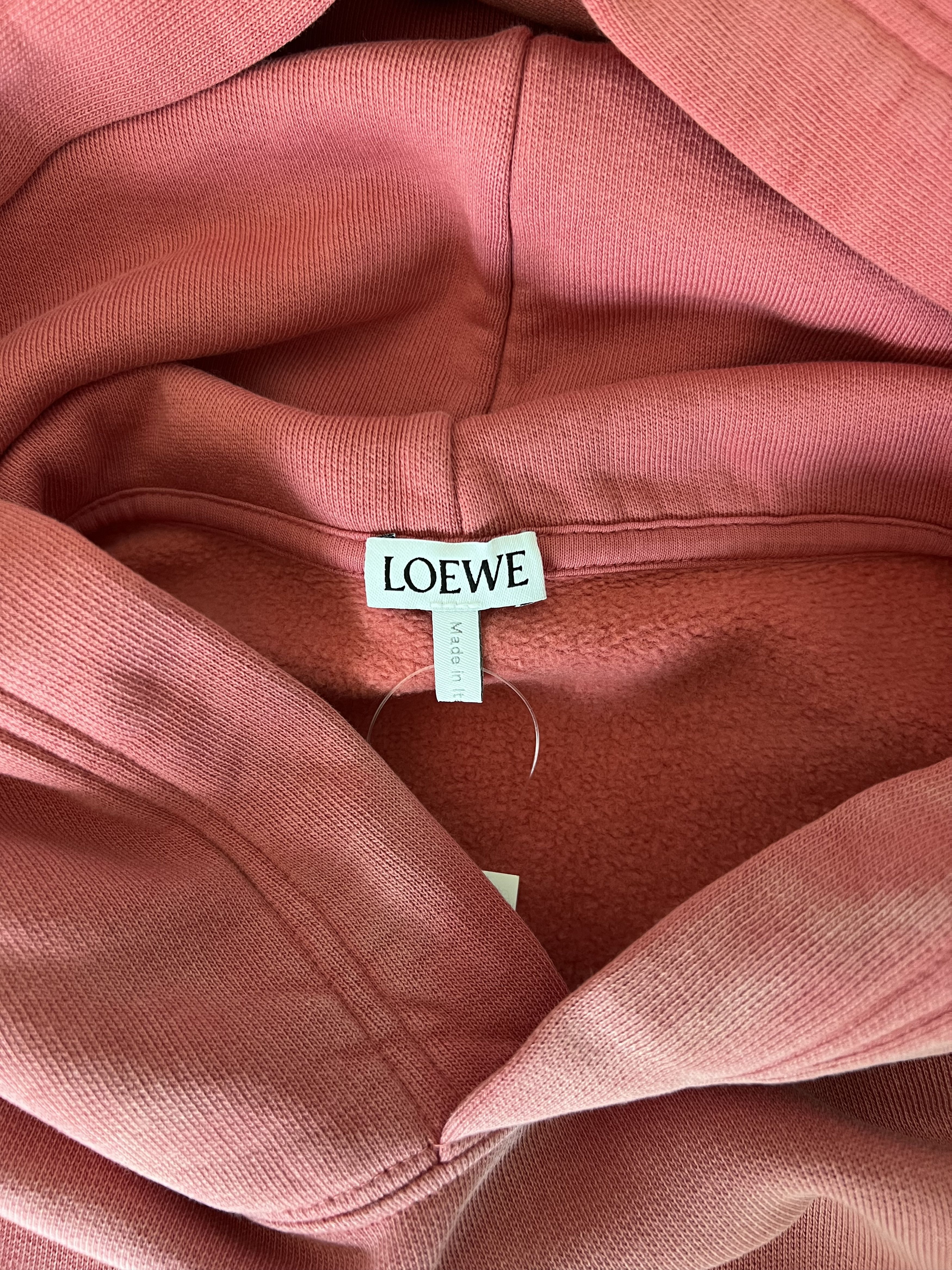 Loewe Loewe Slim Fit Washed Hoodie in Washed Pink Size US M / EU 48-50 / 2 - 9 Thumbnail