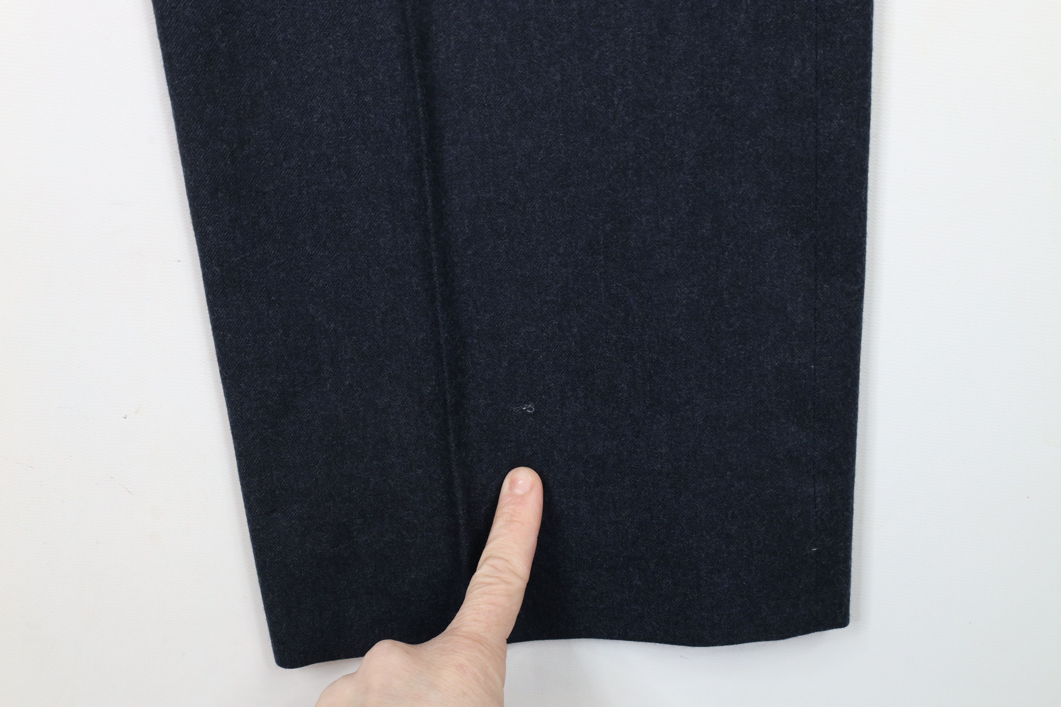 Vintage 70s Saks Fifth Avenue Wide Leg Chino Pants Blue USA