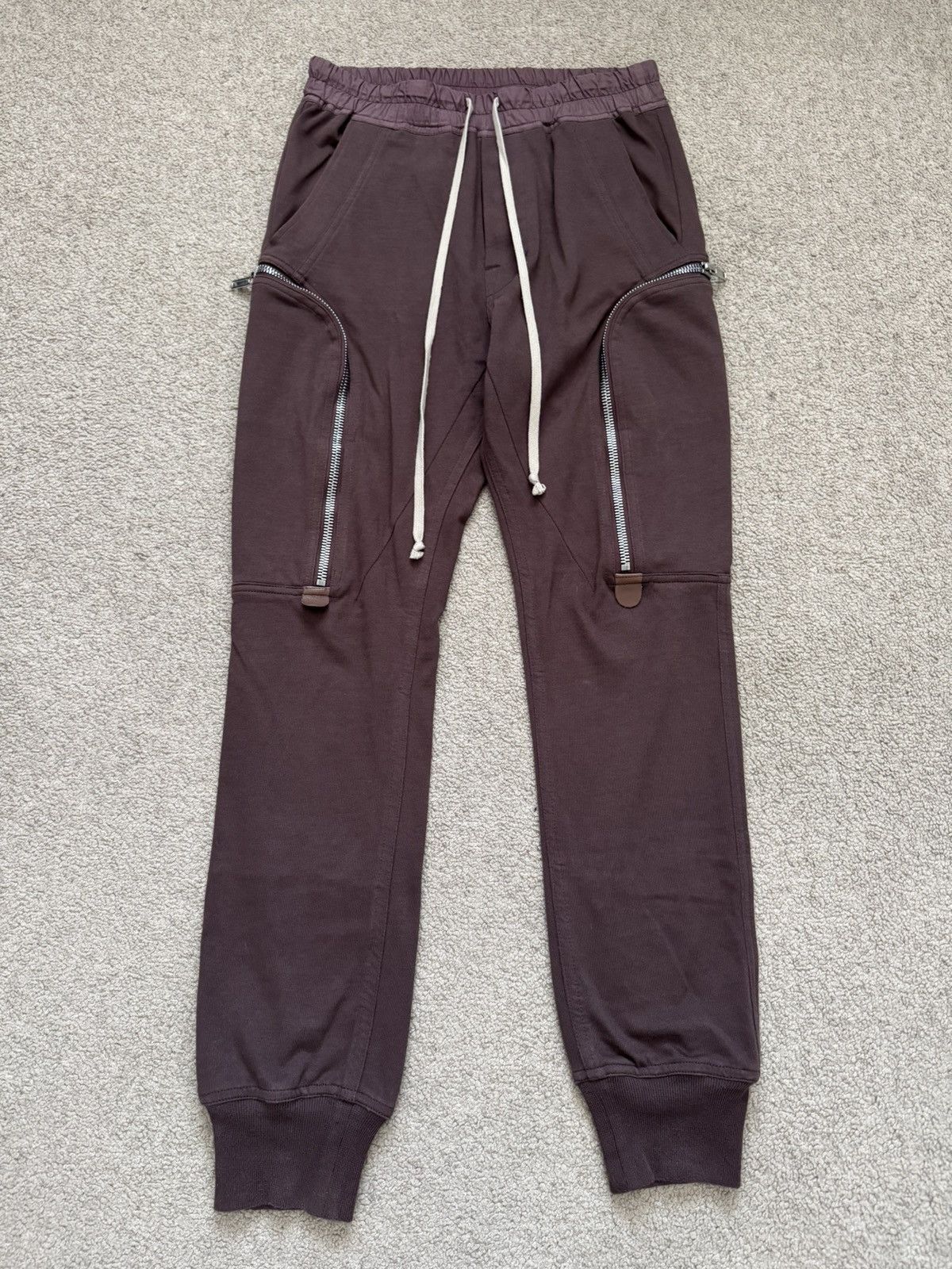 Rick Owens SS20 Rick Owens Mainline Blood Red Bauhaus Cargo Pants Size US 28 / EU 44 - 1 Thumbnail