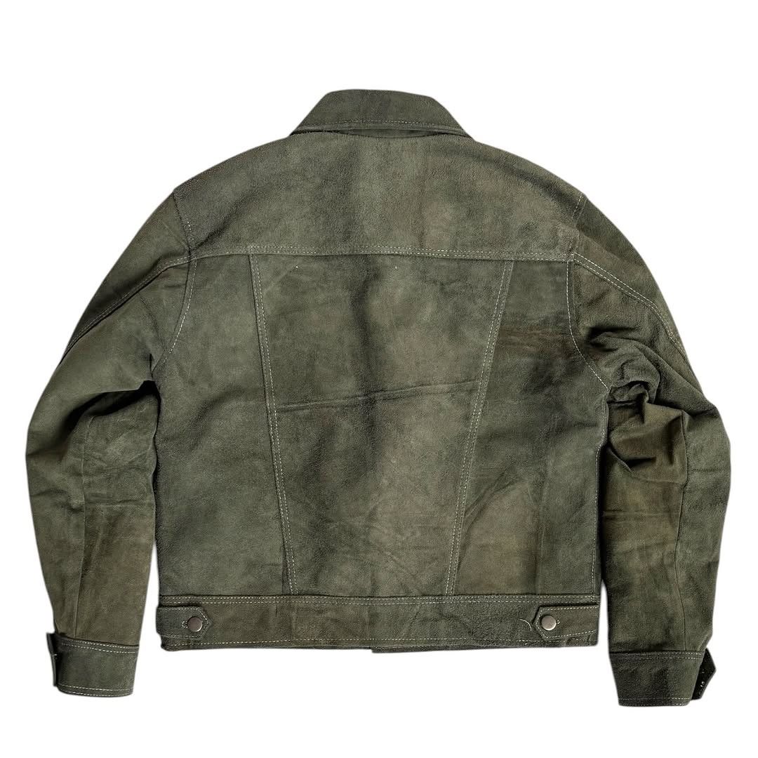 Designer × Genuine Leather Trucker Leather Jacket Size US M / EU 48-50 / 2 - 4 Thumbnail