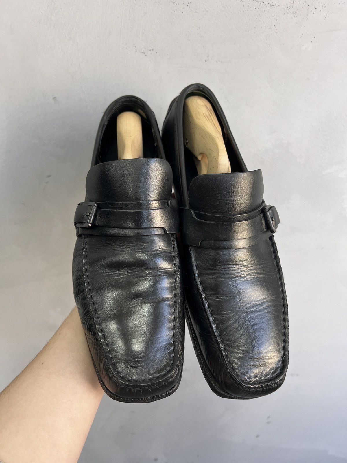 Gucci Gucci black leather loafers luxury classic designer style Size US 8.5 / EU 41-42 - 5 Thumbnail