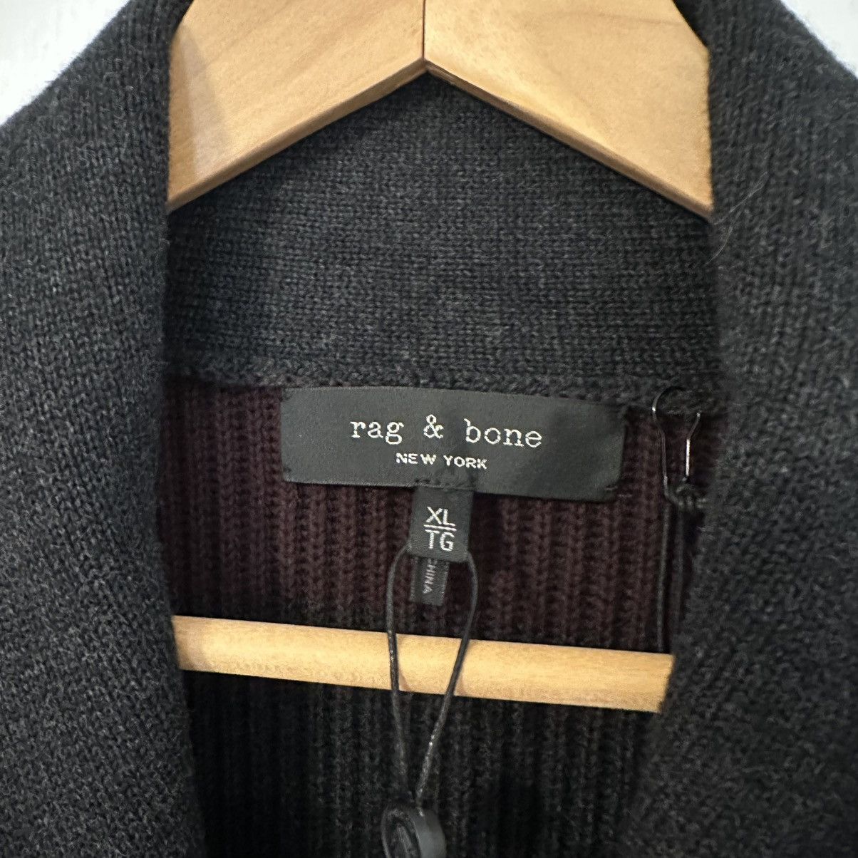 Rag & Bone Rag & Bone x Mr. Porter Cashmere Blend Shawl Cardigan Size US XL / EU 56 / 4 - 4 Thumbnail