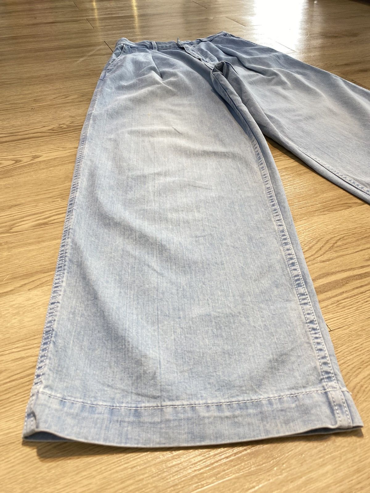 Japanese Brand Japanese Brand Baggy Blue Wash Light Jeans Size US 26 / EU 42 - 5 Thumbnail
