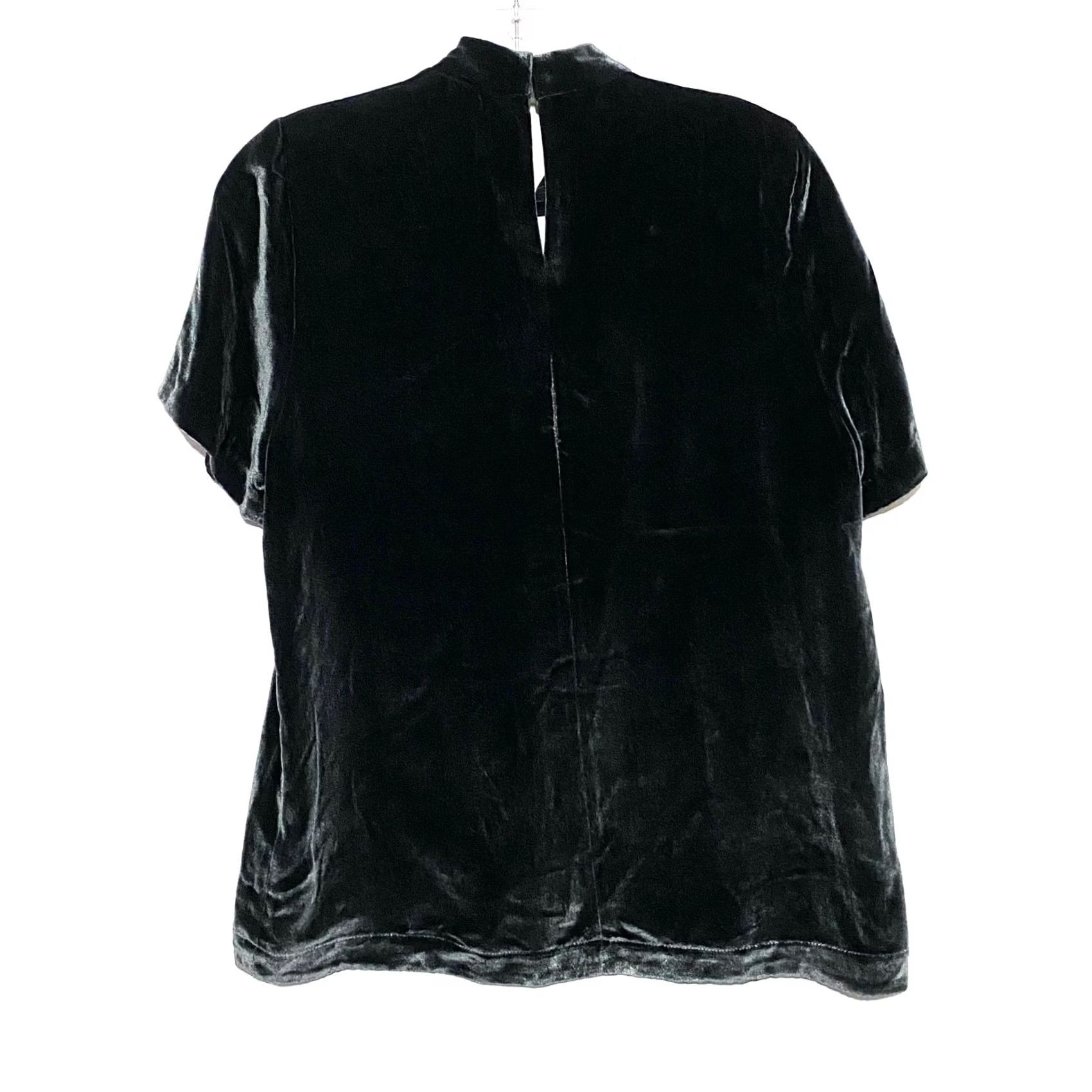 Madewell Madewell Velvet Black Choker Top Blouse Women S V Neck Whimsigoth Dark Fairy Y2K Blouse Velvet Black Choker Womens S V-Neck Whimsigoth Dark Fairy Y2K Size S / US 4 / IT 40 - 3 Thumbnail