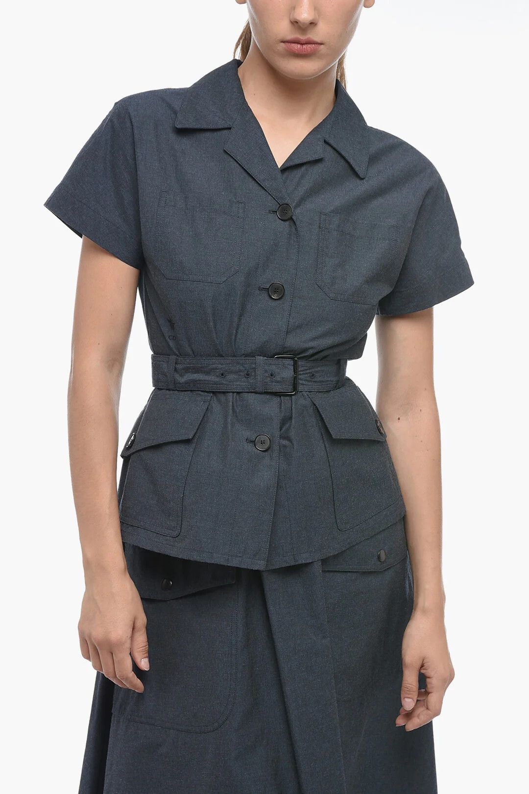 Dior o1mm0326 Short-Sleeve Shirt in Blue Size XS / US 0-2 / IT 36-38 - 1 Thumbnail