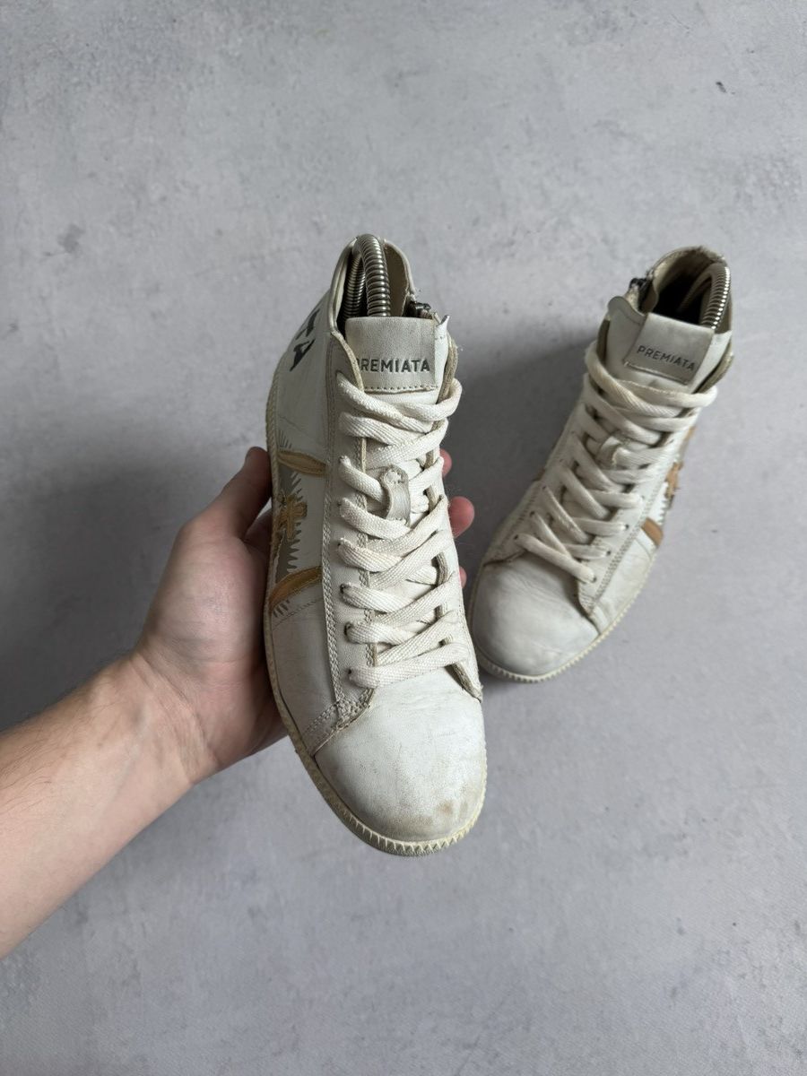 Premiata Premiata Tayld Pelle Womens Hi-Top Italy Streetwear Sneakers Size US 7 / IT 37 - 3 Thumbnail