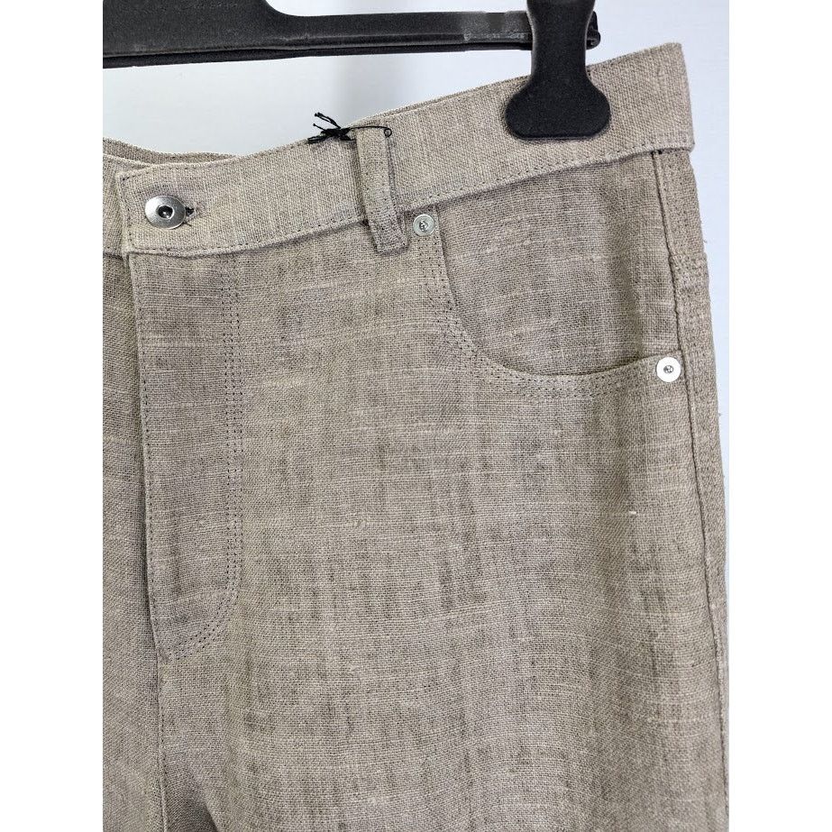 Bottega Veneta o1rshd1 Pants Light Irish Linen/Soft Jersey in Canvas/Nero Size US 30 / EU 46 - 8 Thumbnail