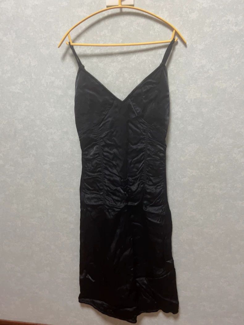 Helmut Lang helmut lang size 4 Classic pleated glossy little black dre Size M / US 6-8 / IT 42-44 - 1 Thumbnail