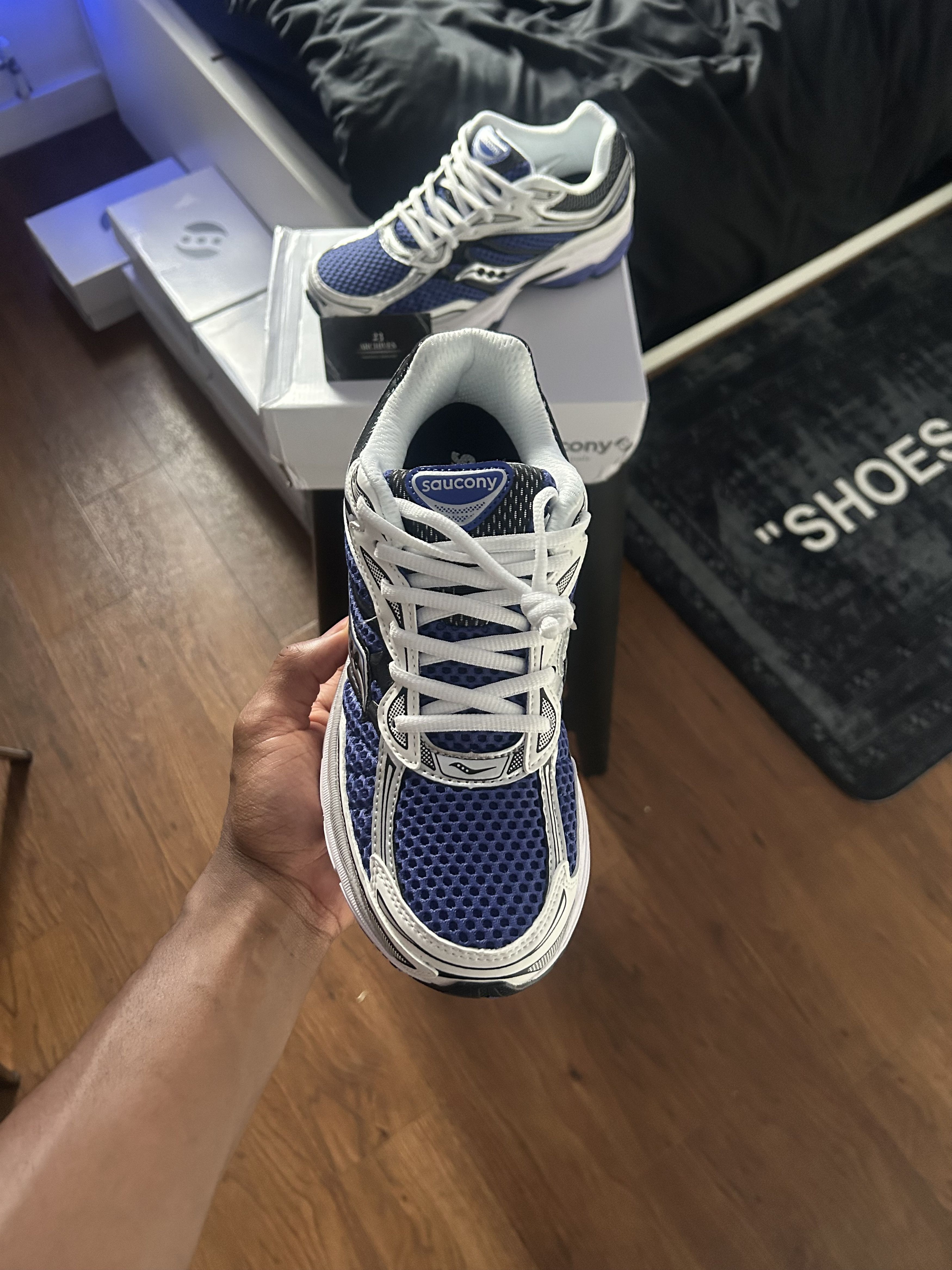 Saucony Saucony Omni Grid 9 - Gravel Caviar Size US 8.5 / EU 41-42 - 2 Thumbnail